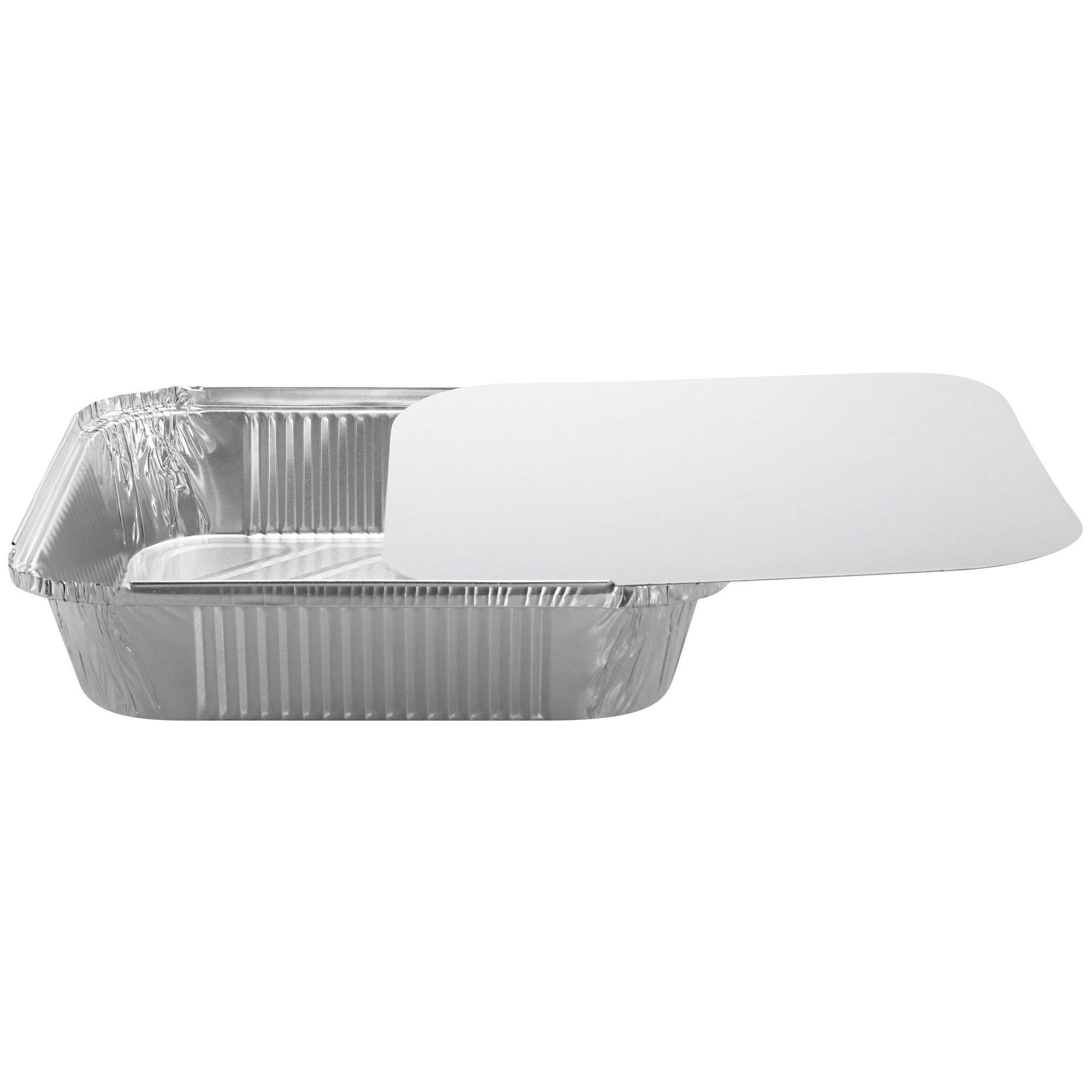 Reusable Square Aluminum Pans with Board Lids, 9in, 10ct - Image 2