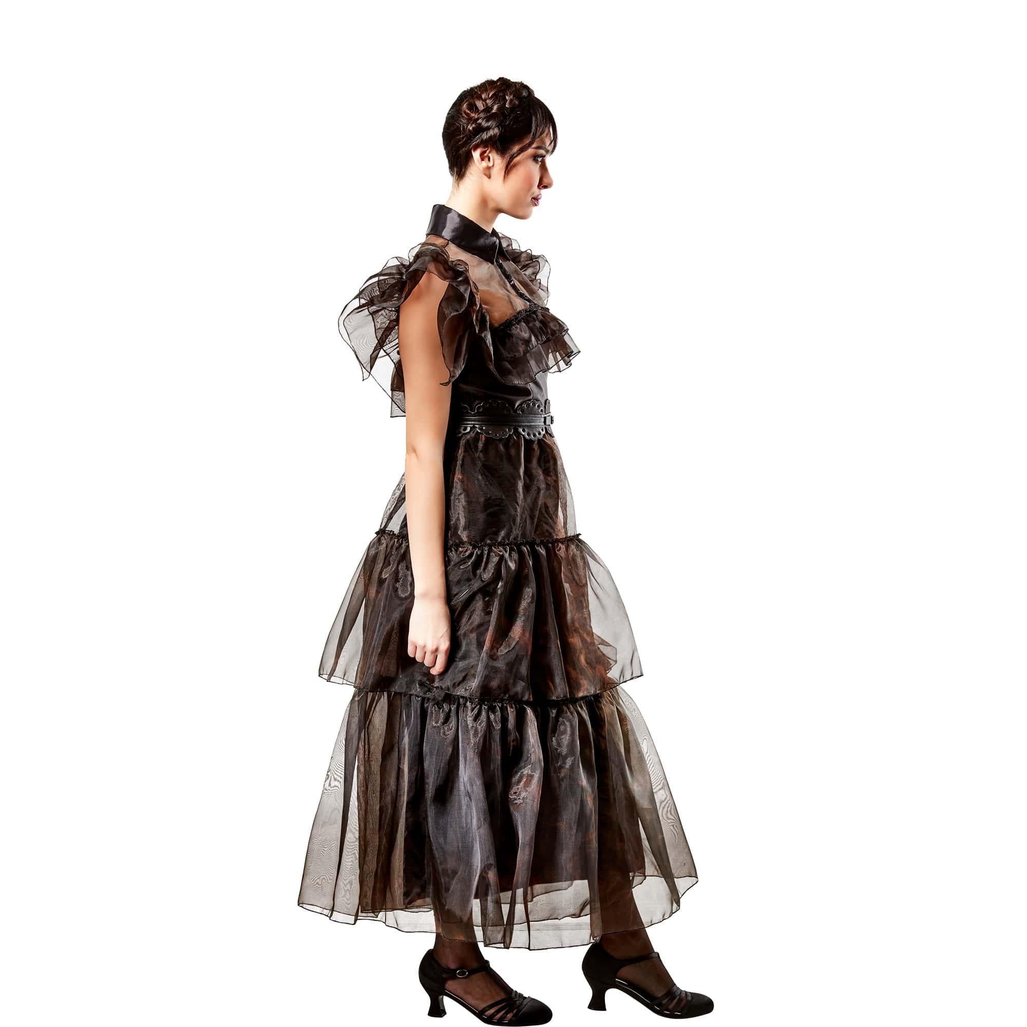 Wednesday Addams Rave’n Dance Dress – Adult Costume - Image 2