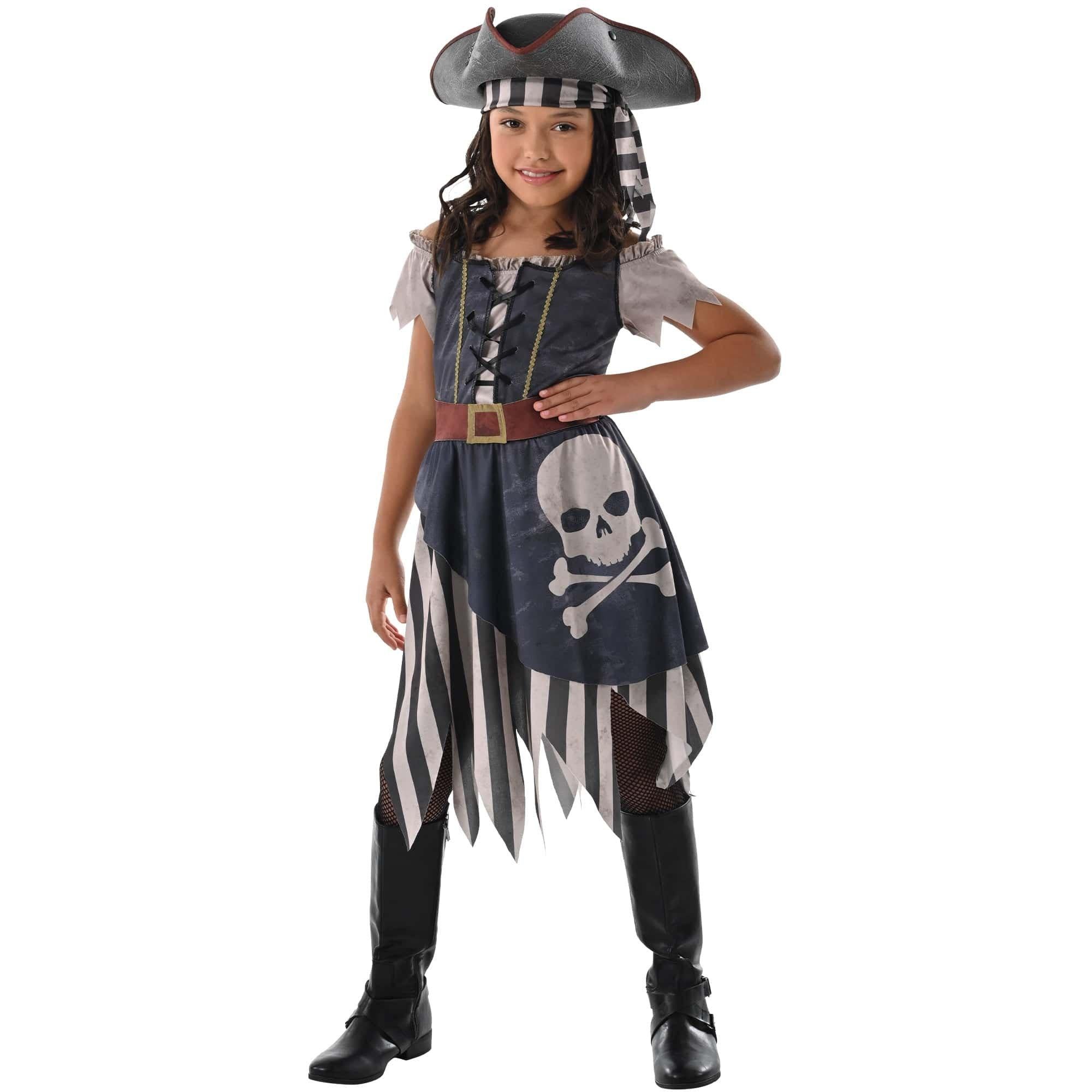 Weathered Pirate Costume – Girl – Girls pirate costume