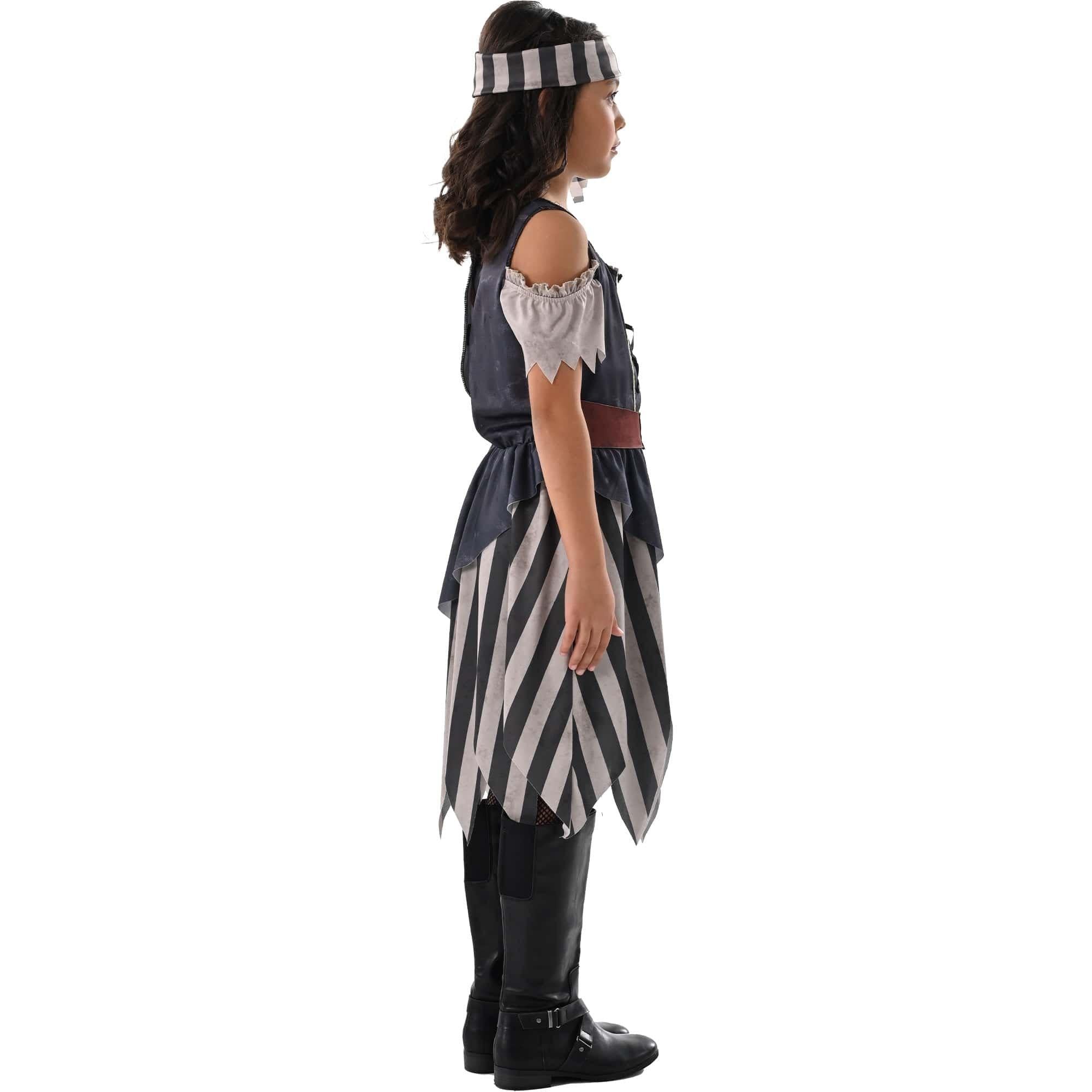 Weathered Pirate Costume – Girl – Girls pirate costume - Image 2