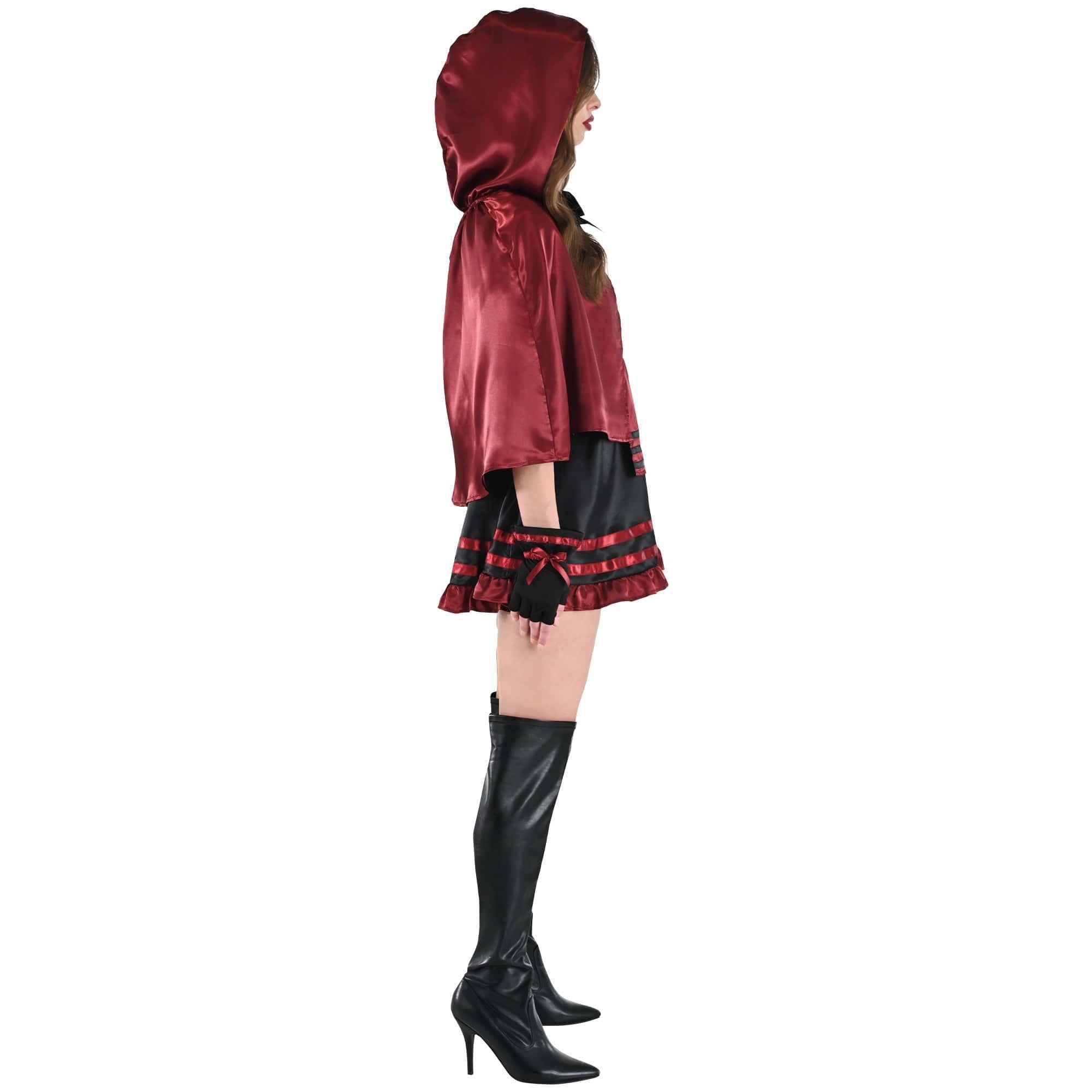 Dark Red Riding Hood Costume – Women – Indludes cape - Image 2
