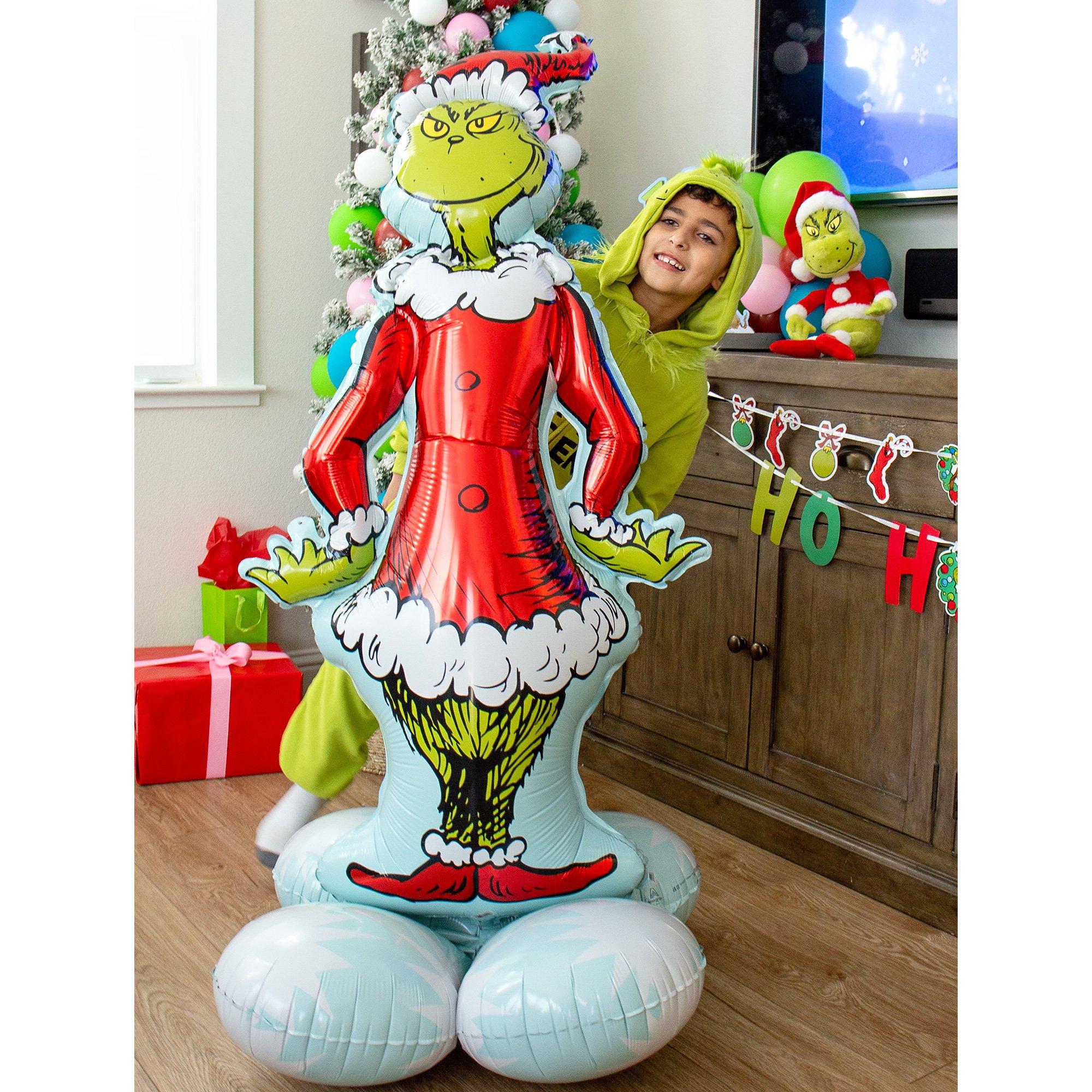 AirLoonz Christmas Grinch Foil Balloon, 59in - Dr. Seuss How the Grinch Stole Christmas - Image 2