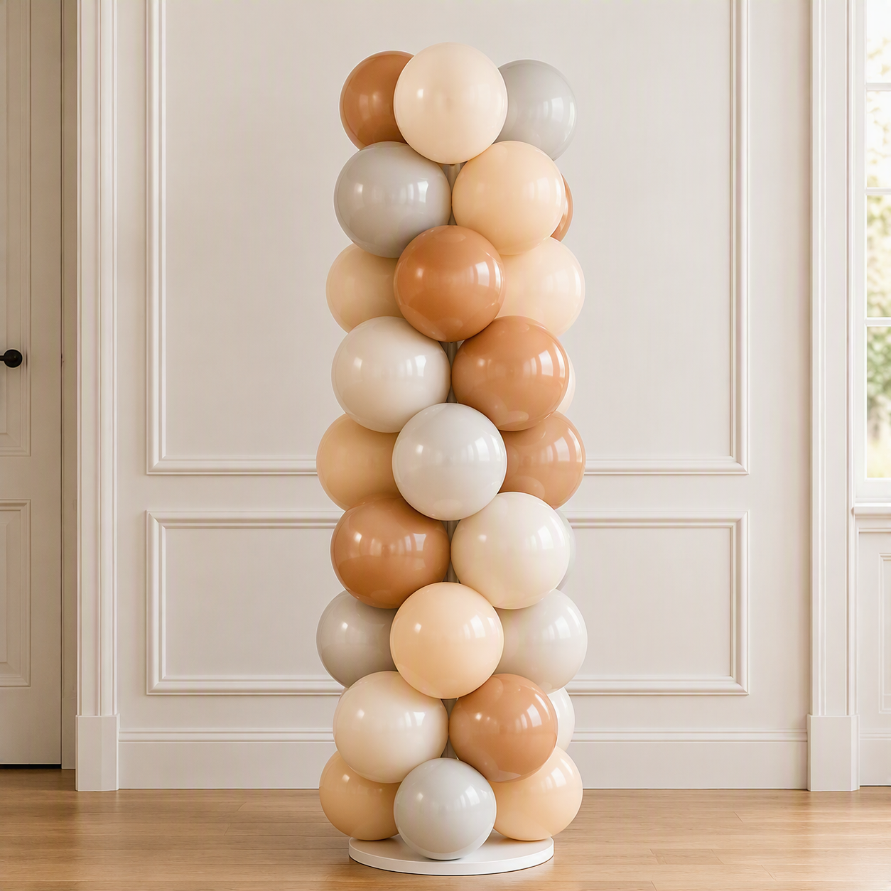 Neutrals Latex Balloon Column Kit