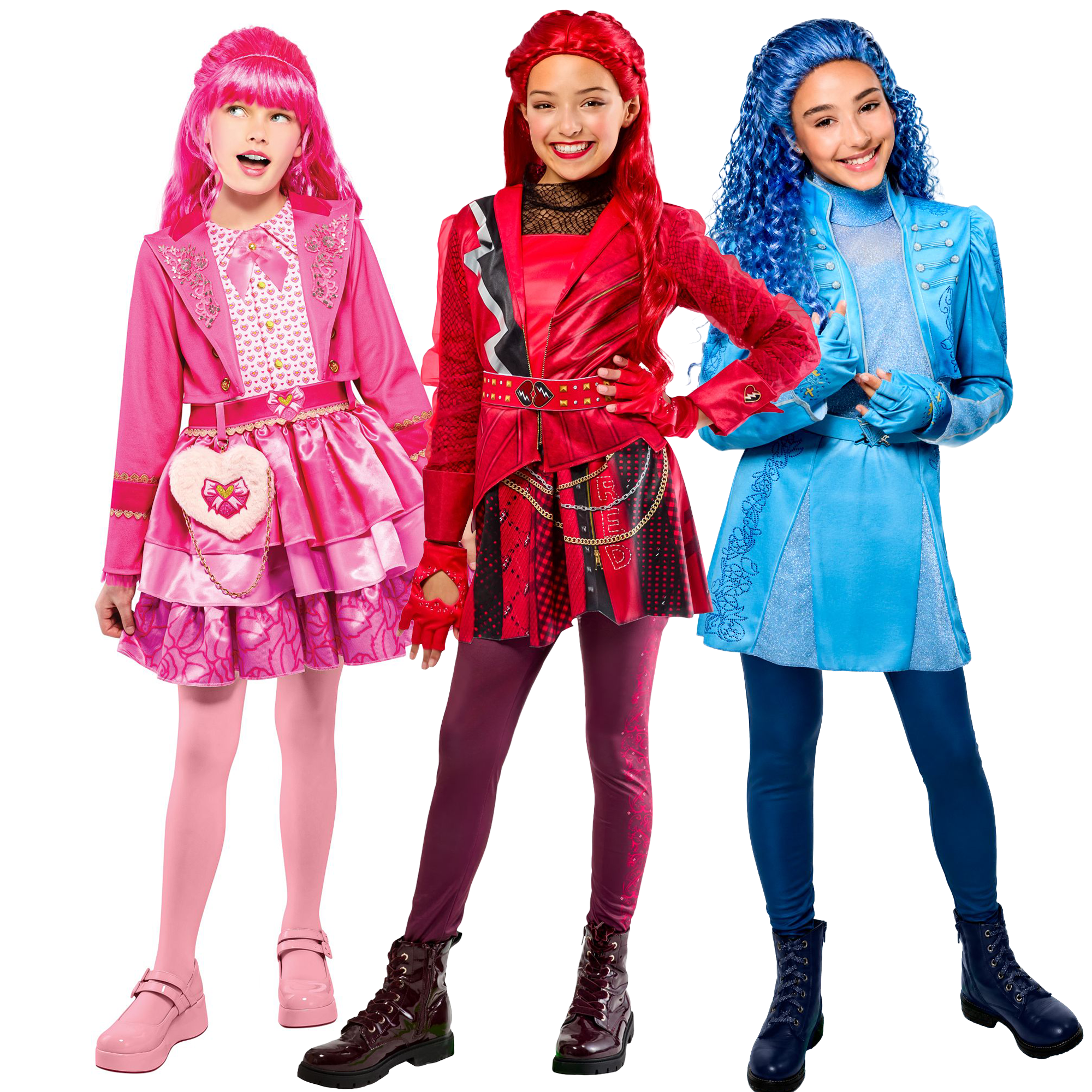 Disney Descendants Kids' Wicked Wonderland Group Costume Complete Set