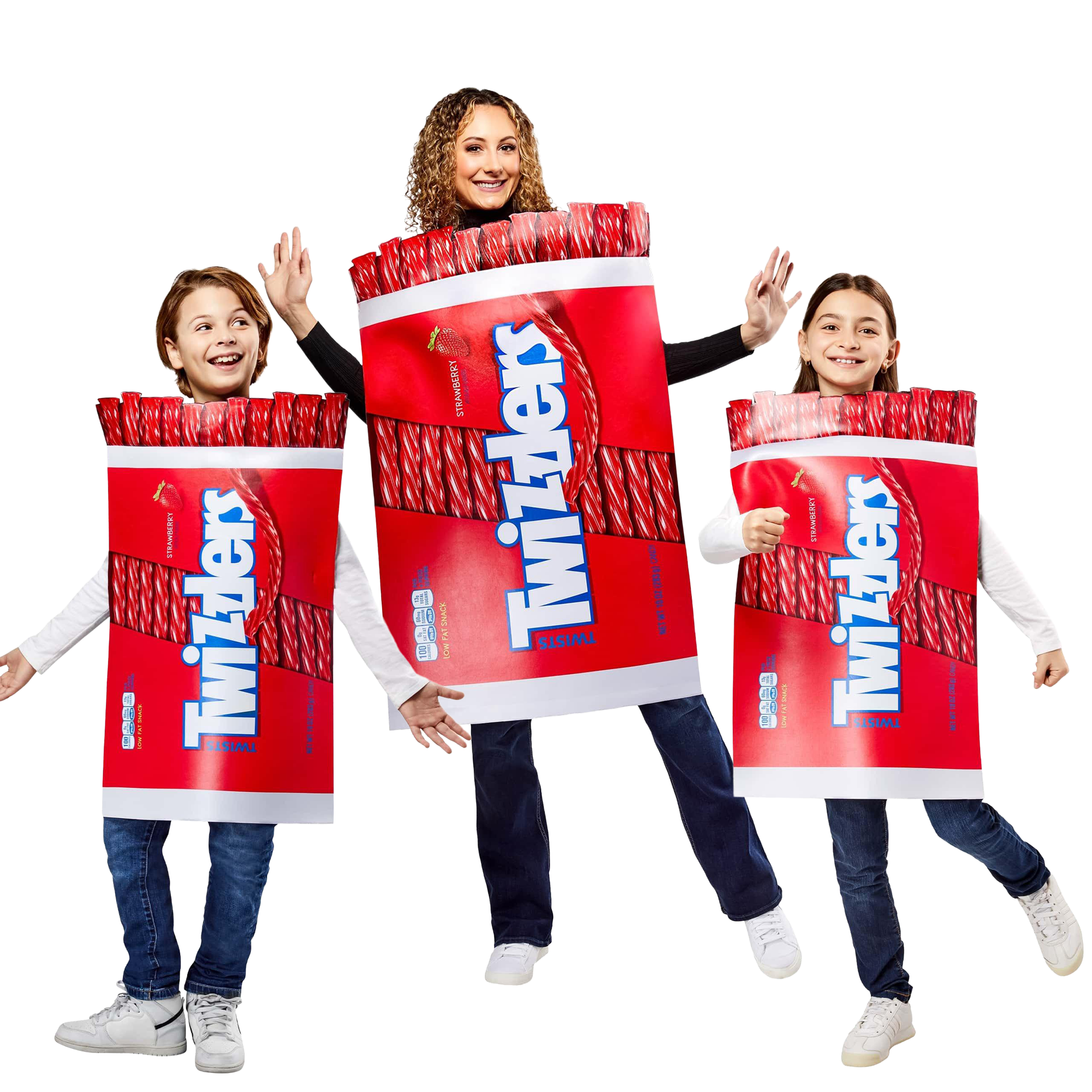Twizzlers Family Costume Kit for 1 Adult & 2 Kids