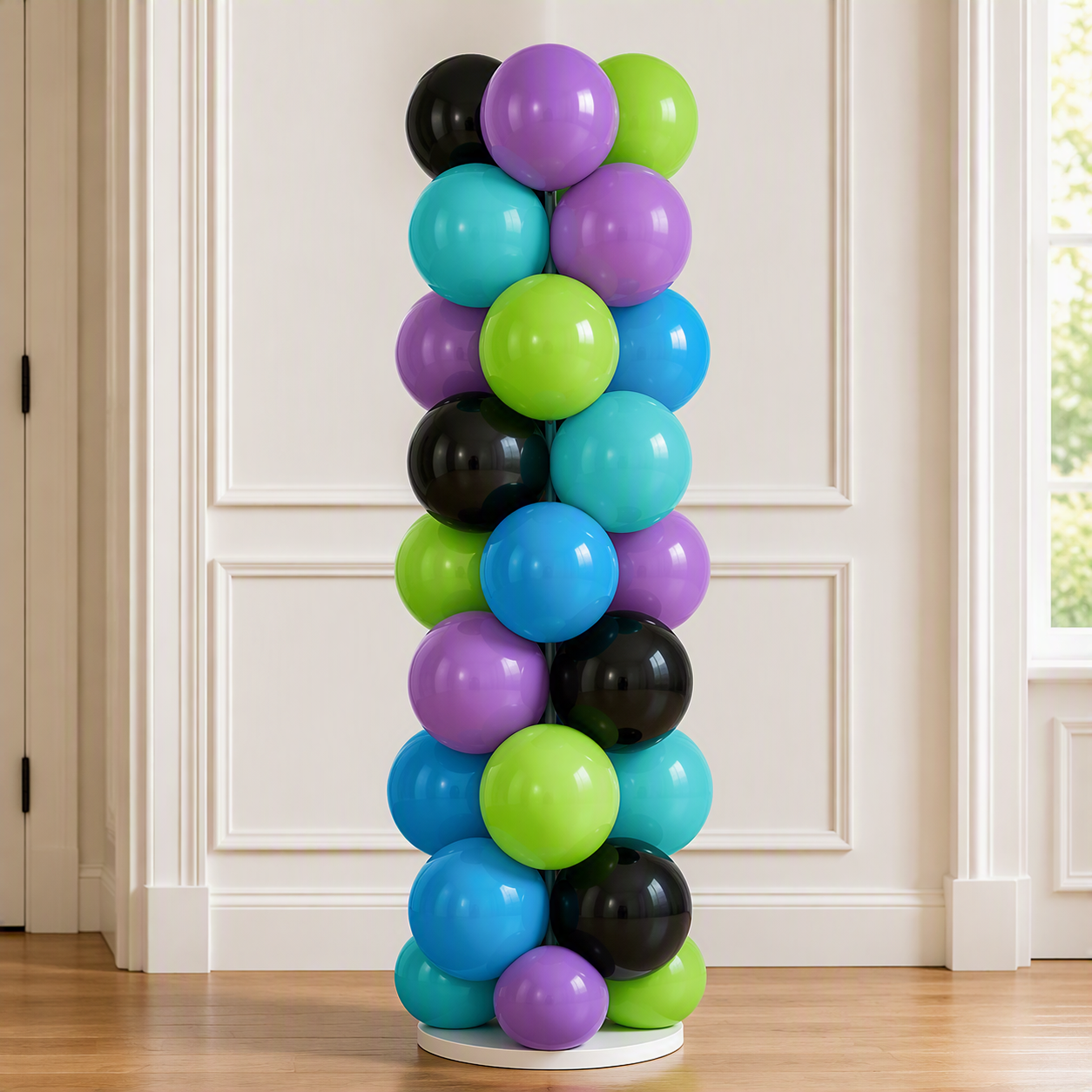 Cyber Brights Latex Balloon Column Kit