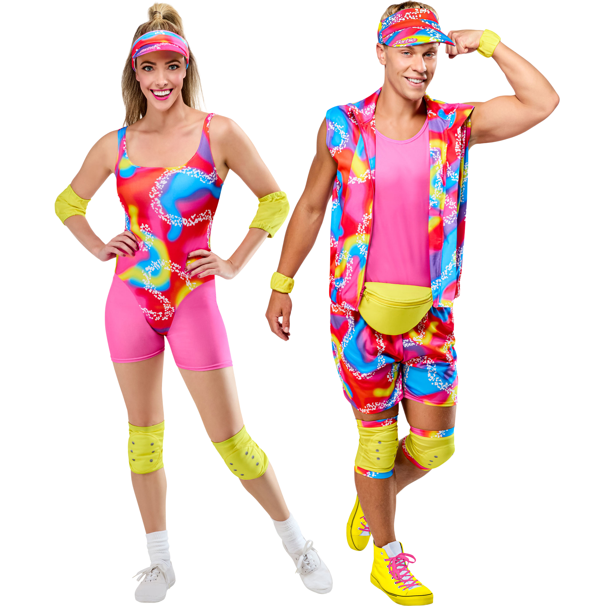 Adult Barbie & Ken Rollerskate Couples Costume