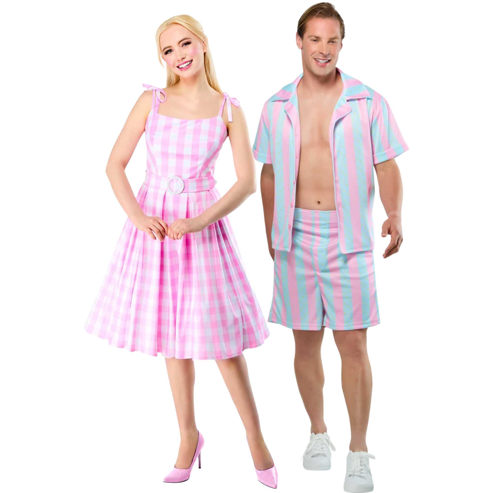 Adult Barbie & Ken Perfect Day Couples Costume