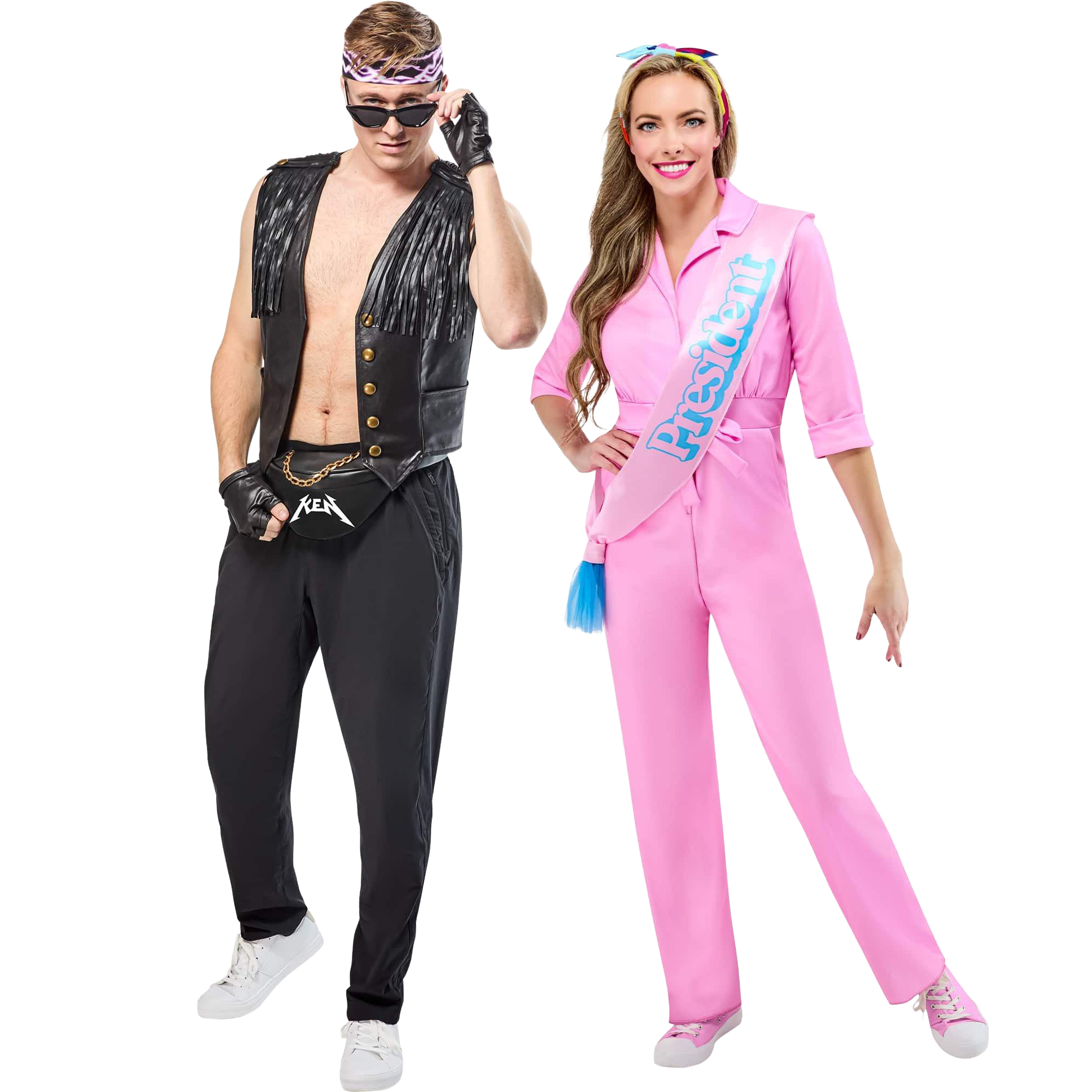Adult Barbie President & Ken Mojo Dojo Couples Costume