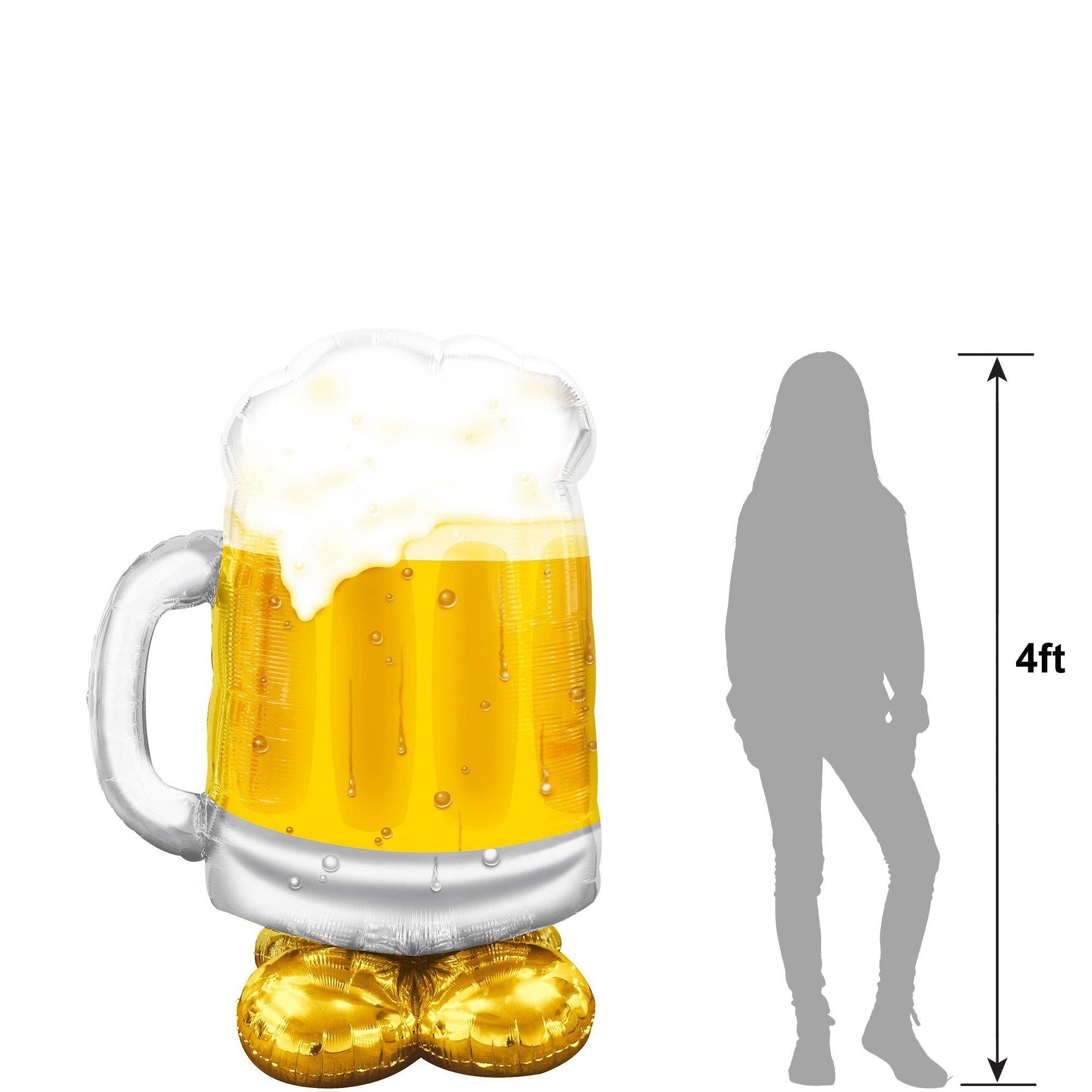 AirLoonz Big Beer Mug Foil Balloon, 49in - Image 2