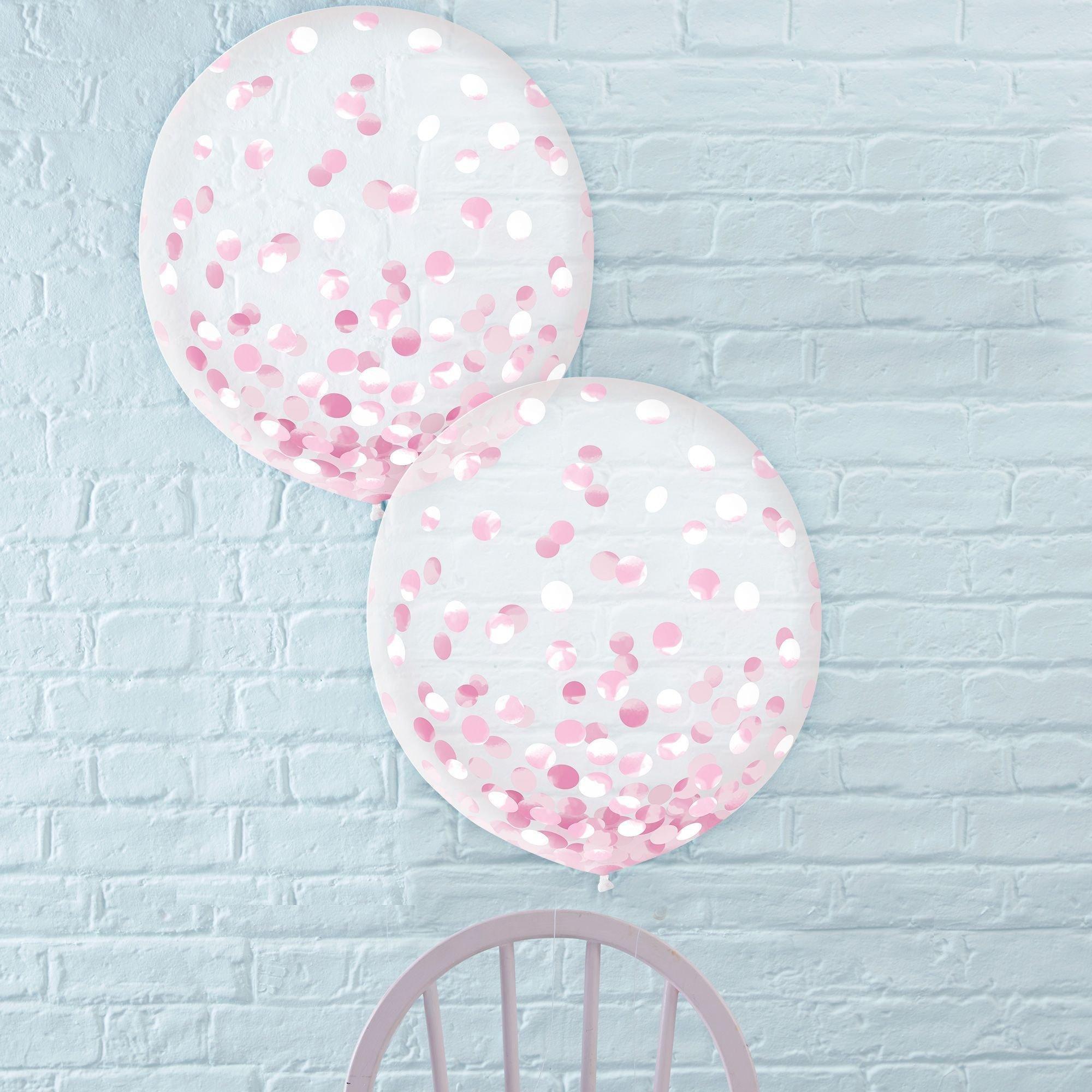 Metallic Confetti Balloons - 24in, 2ct, Assorted Colors - Image 2