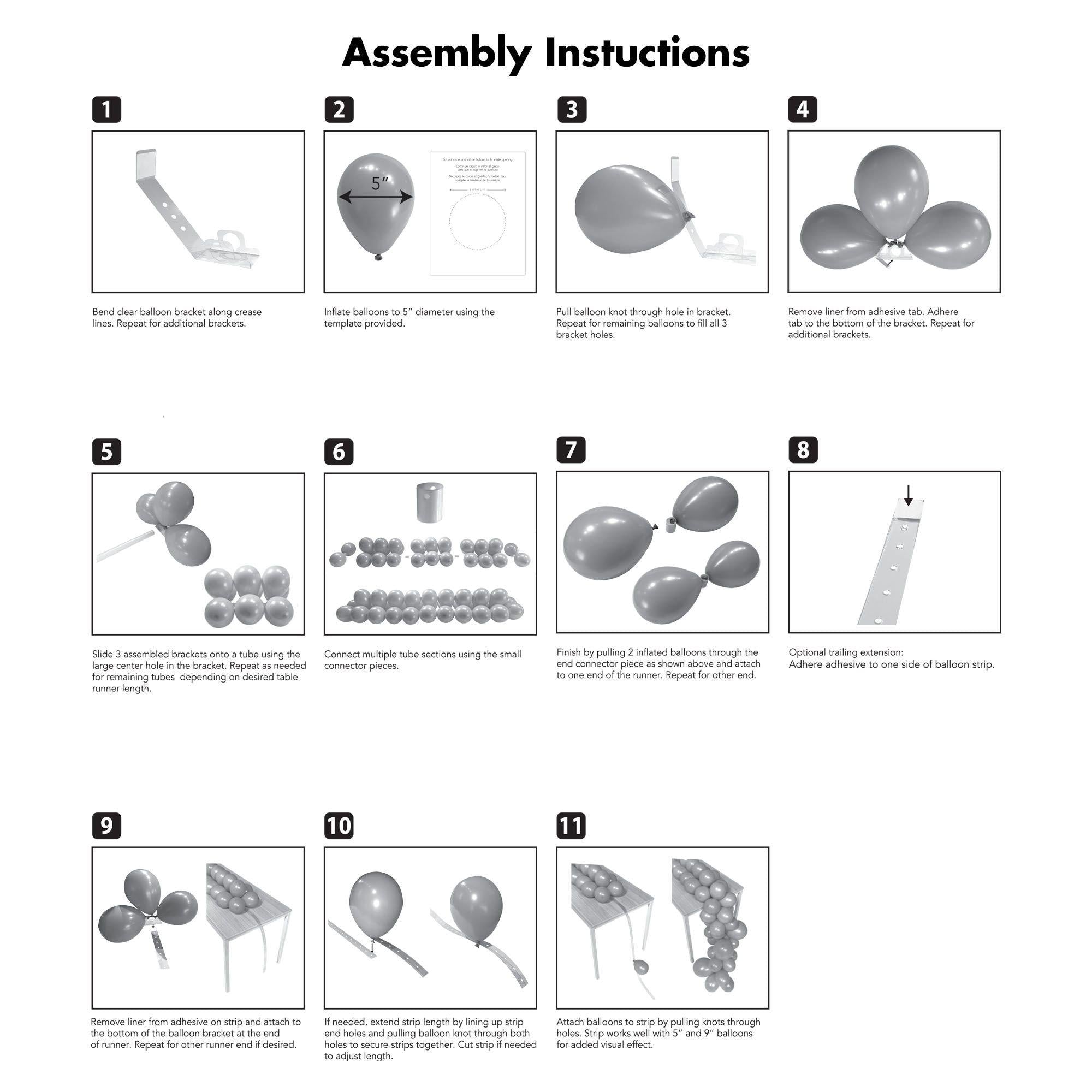 Balloon Table Runner Base Kit, 15in x 55in - Image 2