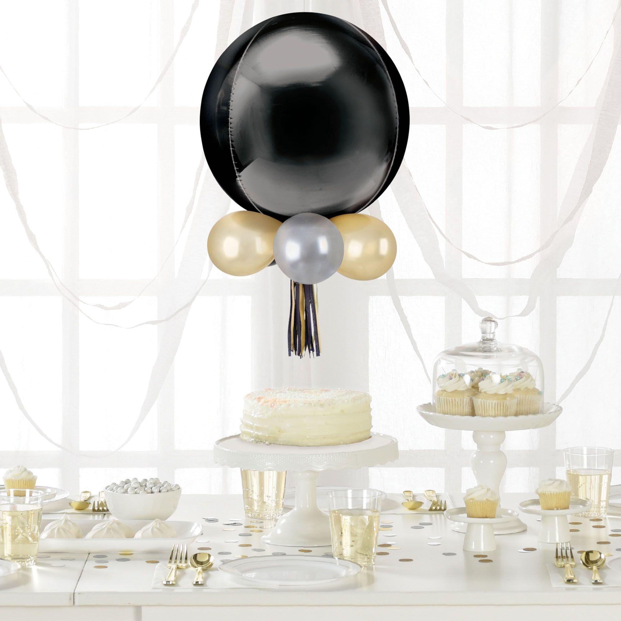 Air-Filled Orbz Foil & Latex Balloon Chandelier Kit, Assorted Colors - Image 2