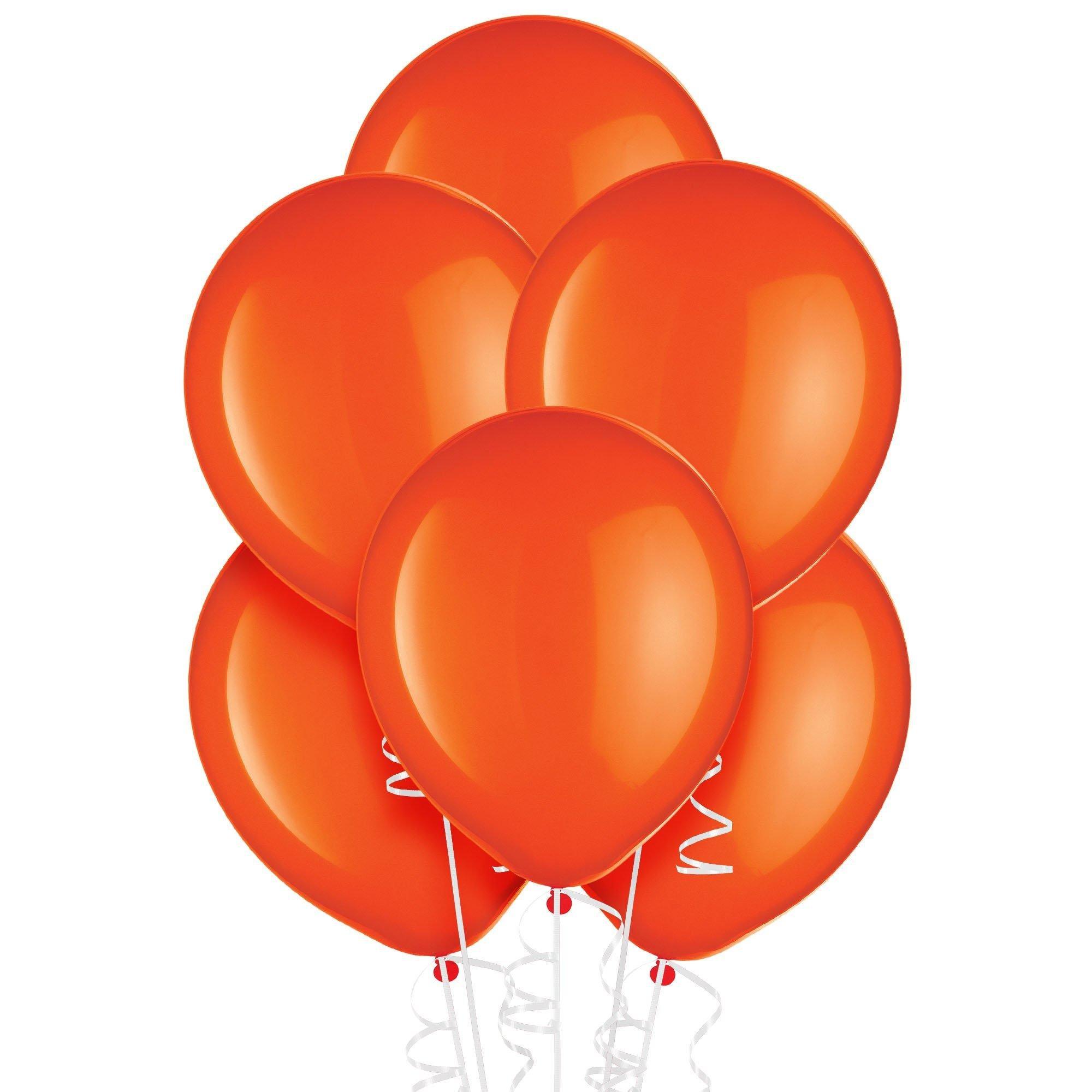 Orange Latex Balloons, Assorted Options - Image 2