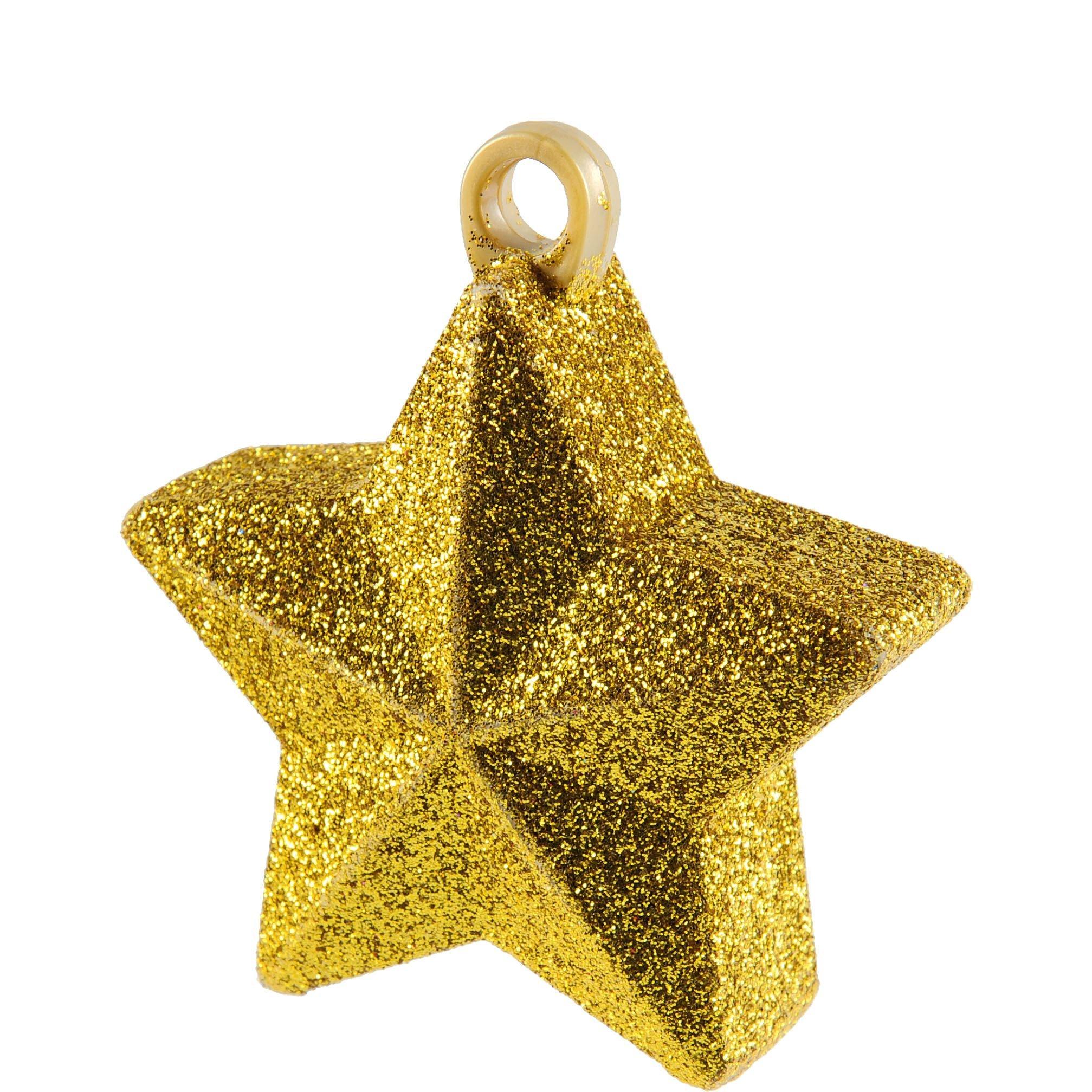 Glitter Star Balloon Weight, 6oz, Assorted Colors - Image 2