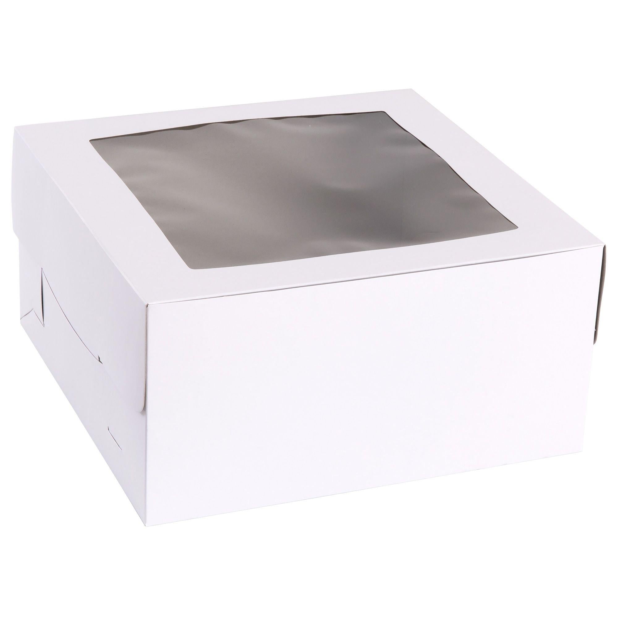 White Square Window Cake Box, 12in - Image 2