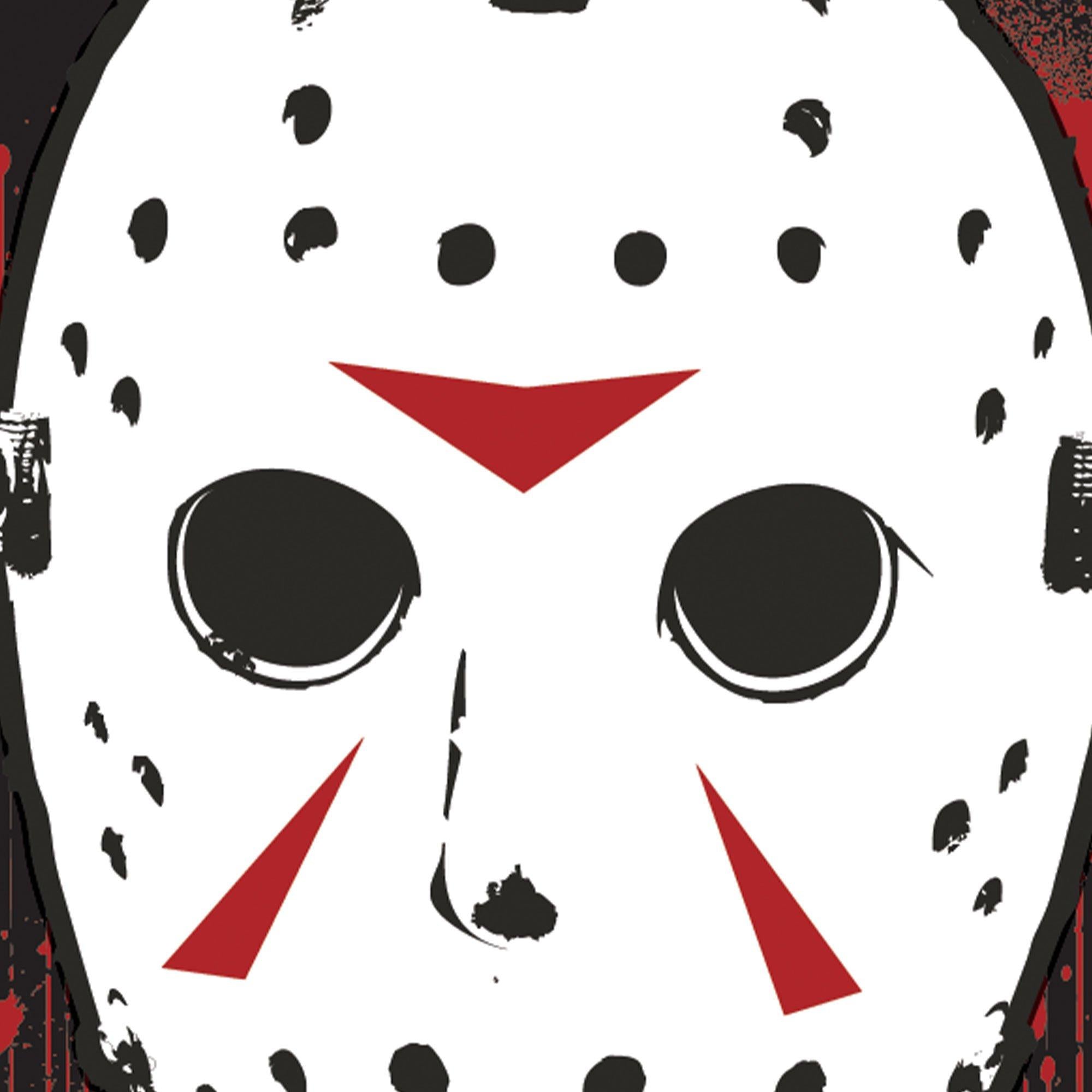 Jason Mask Sticker, 2.8in x 3.5in - Friday the 13th - Image 2