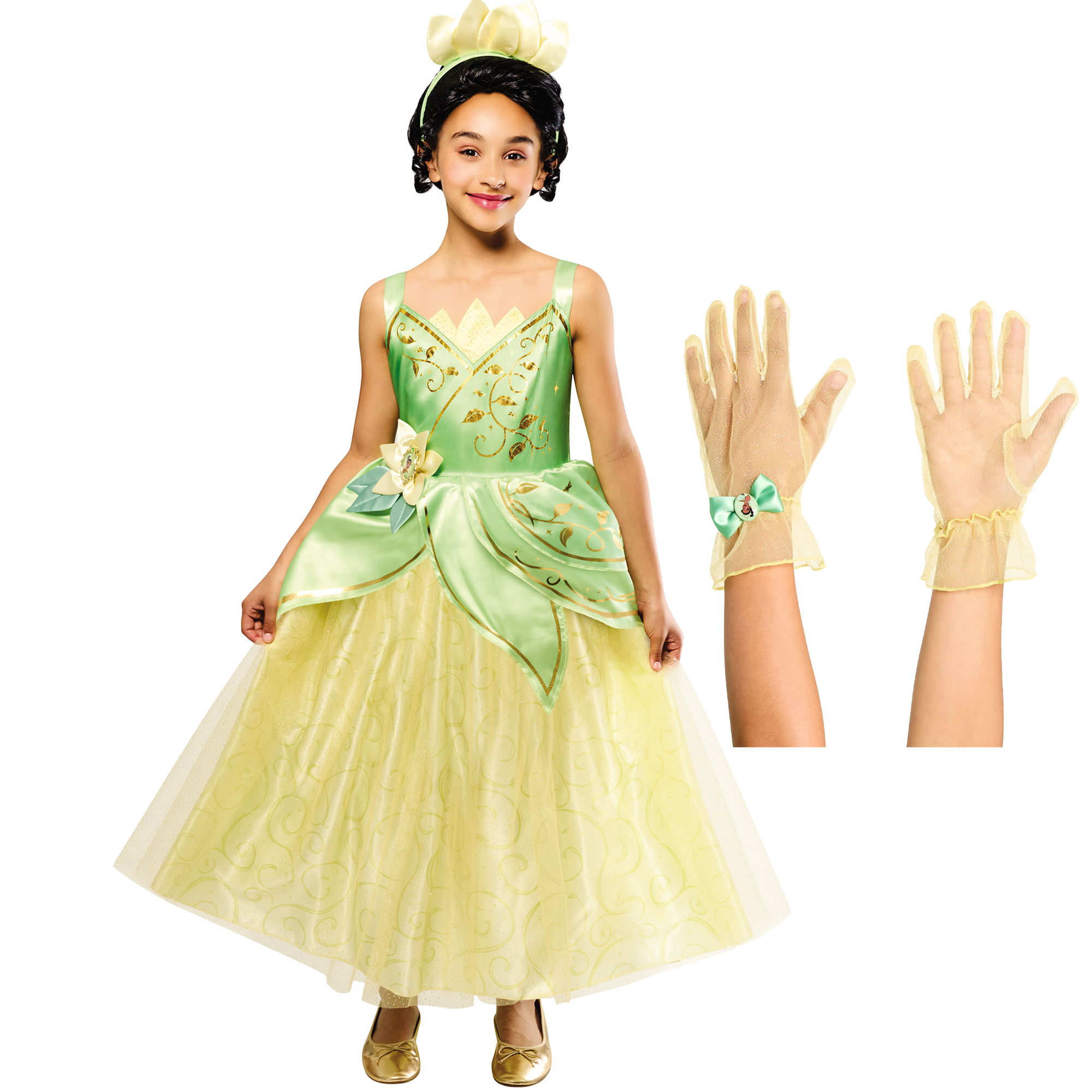 Girls' Disney Princess Tiana Complete Costume Set