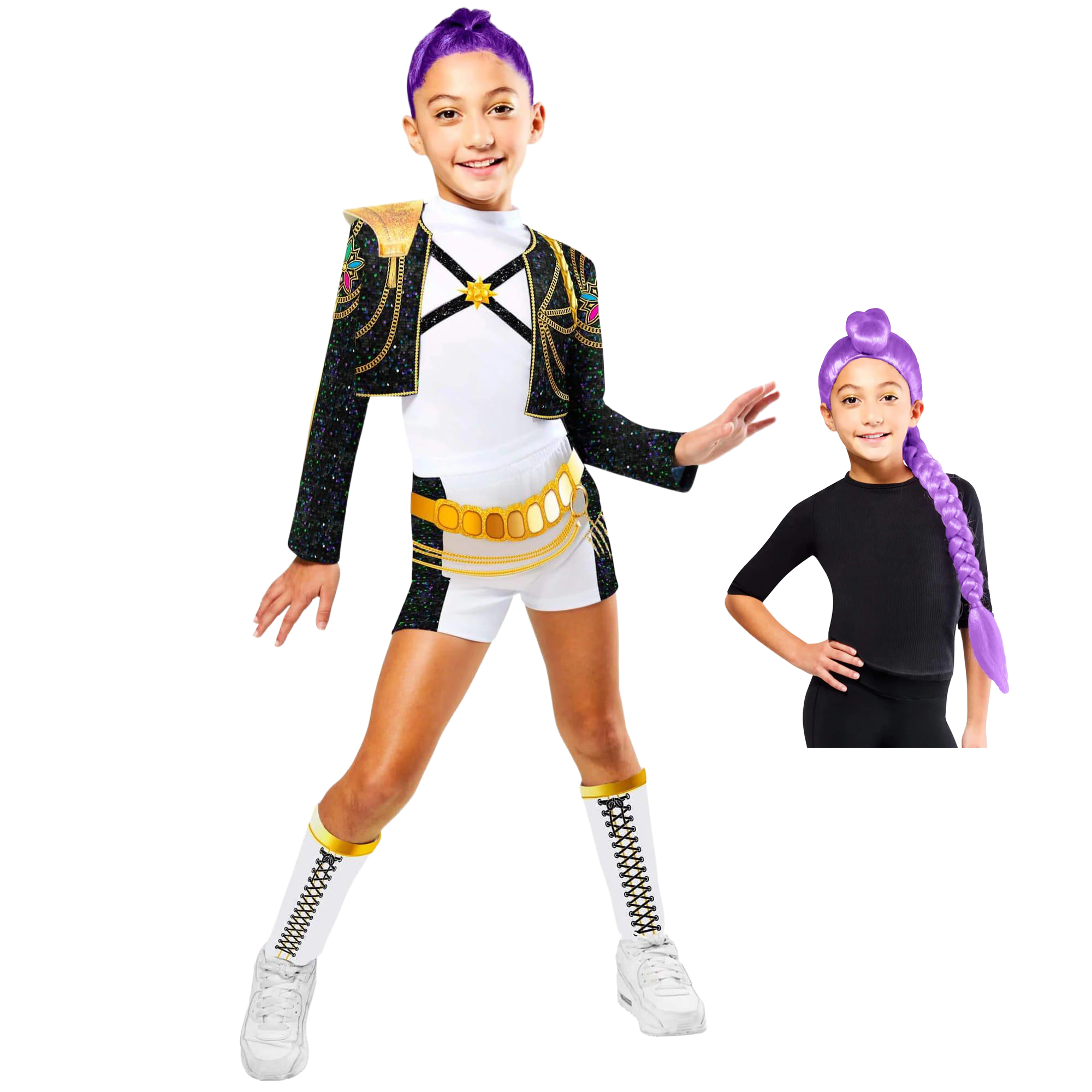 Kids KPop Demon Hunters Rumi Deluxe Complete Costume Set