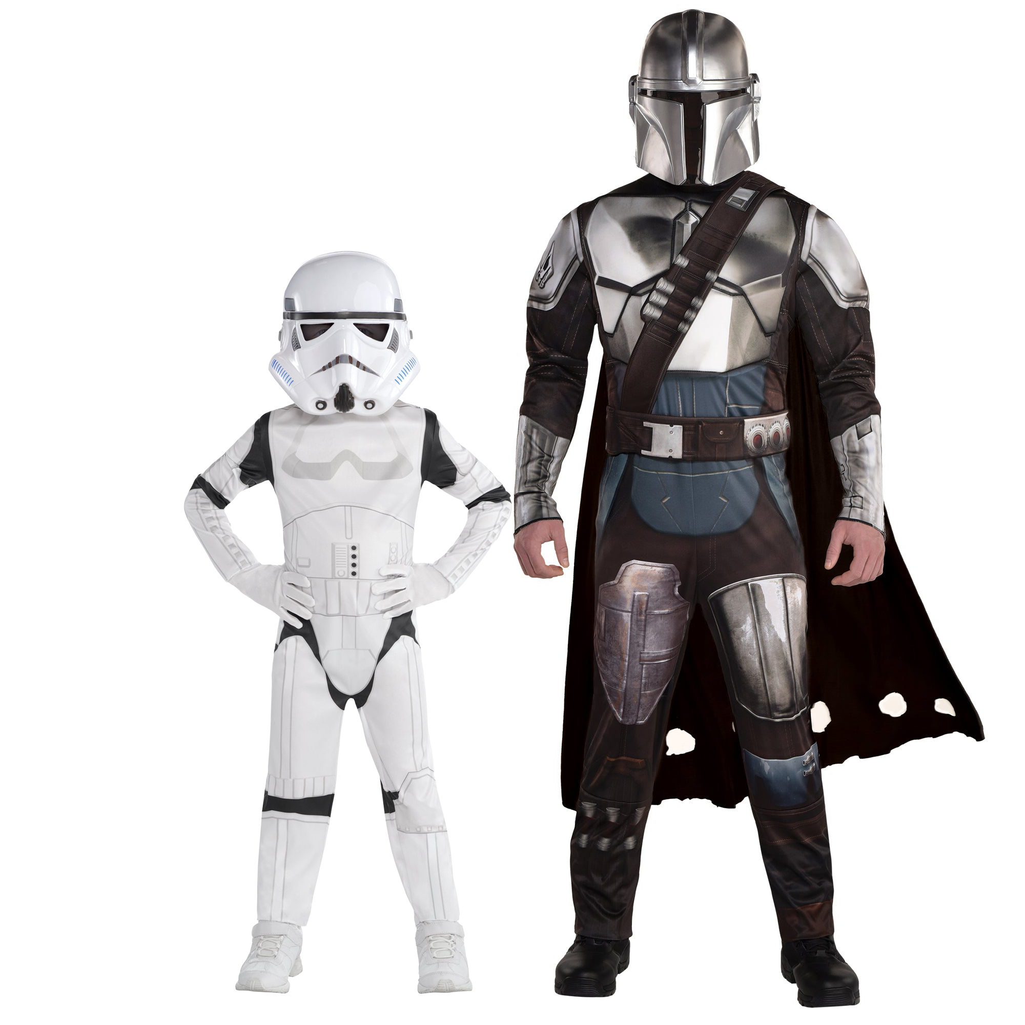 Star Wars The Mandalorian & Stormtrooper Family Costume Set