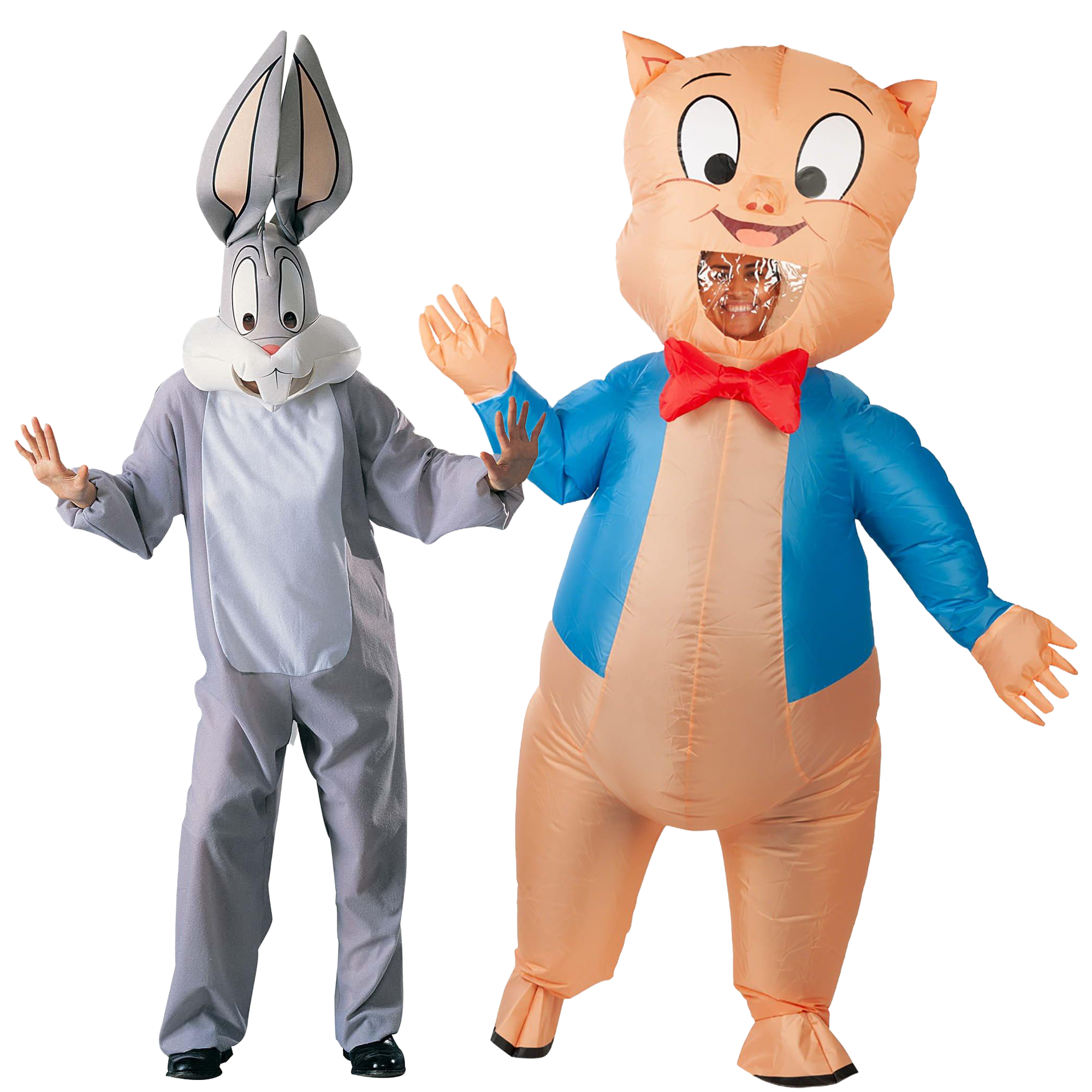 Looney Tunes Bugs Bunny & Porky Pig Adult Costume Set