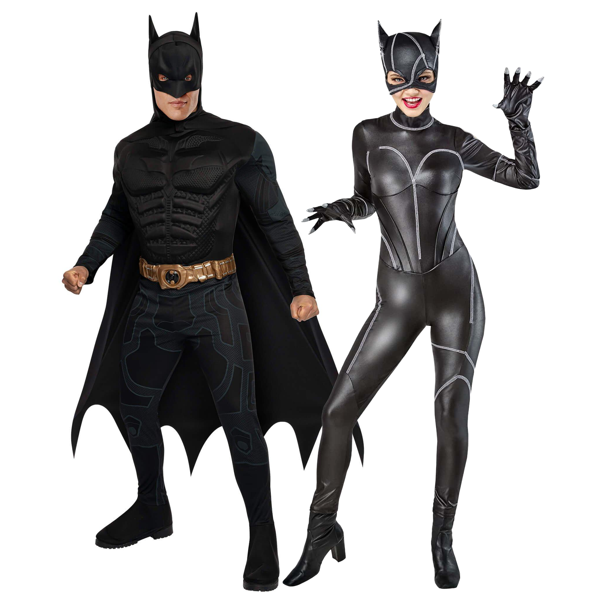 DC Comics Batman & Catwoman Adult Couples Costume Set