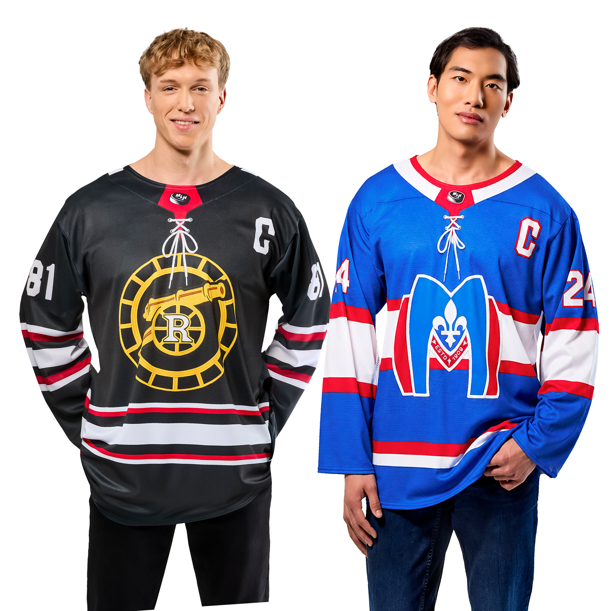 Heated Rivalry Boston Raiders & Montreal Metros Adult Jersey Bundle