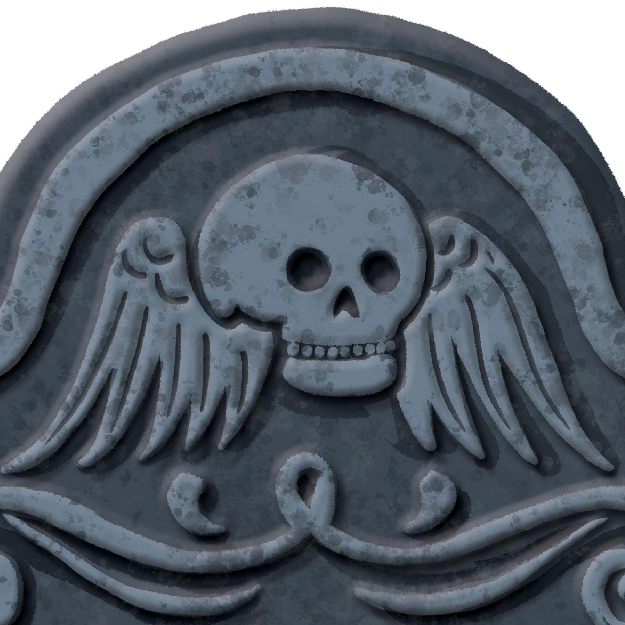 Beware Dark Magic Tombstone, 8in x 12in - Image 2