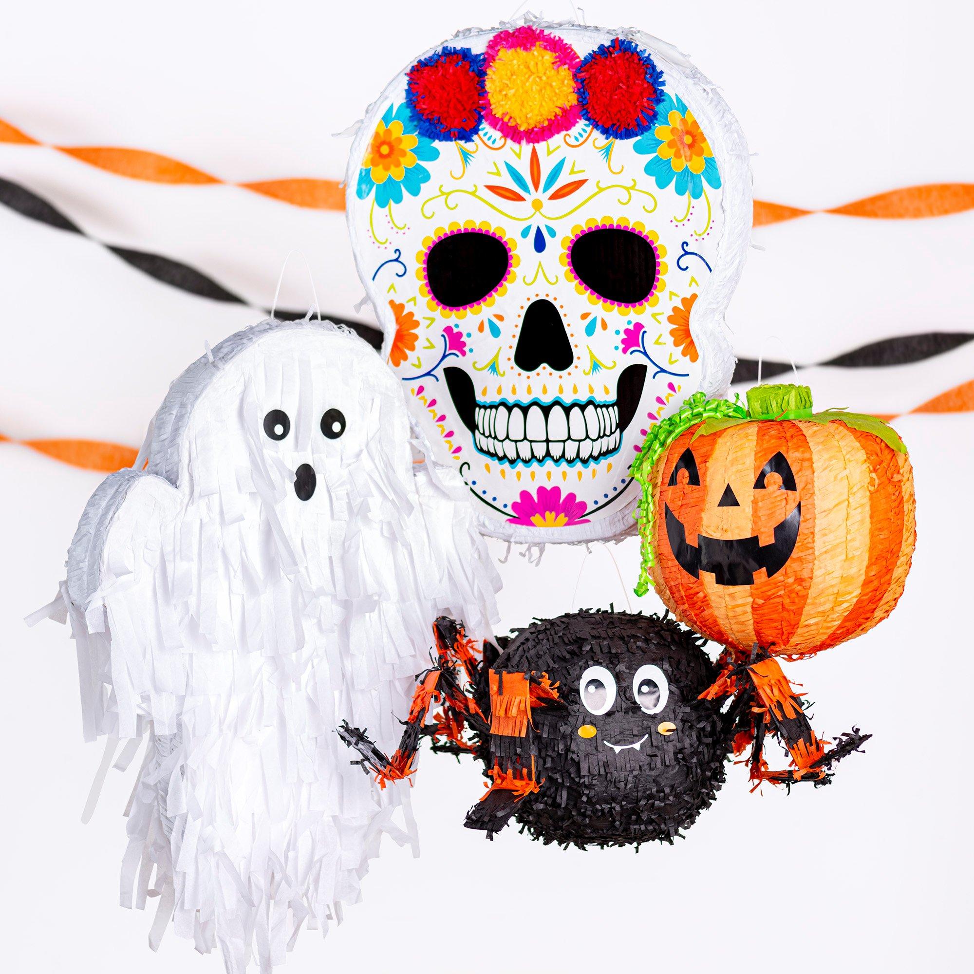 Friendly Jack-o'-Lantern Pinata, 12.5in x 11.5in - Image 2