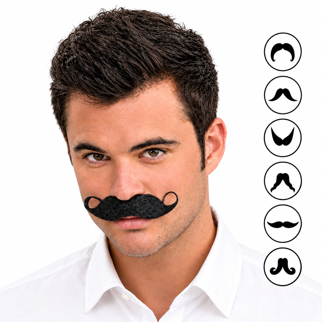 Men's Shape Your Mustache - 6 Looks
