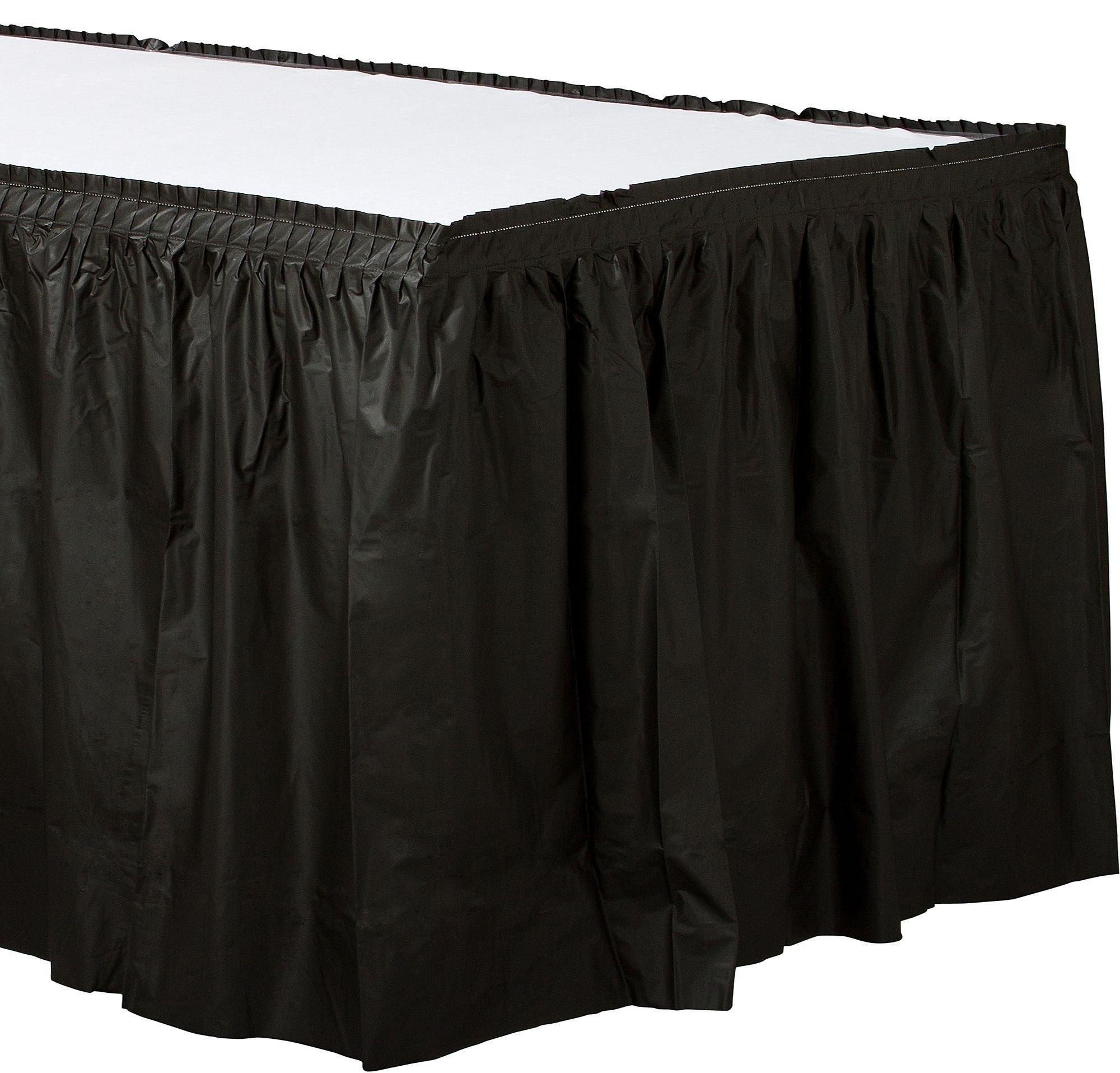 Plastic Table Skirt, 168in x 29in, Assorted Colors - Image 2