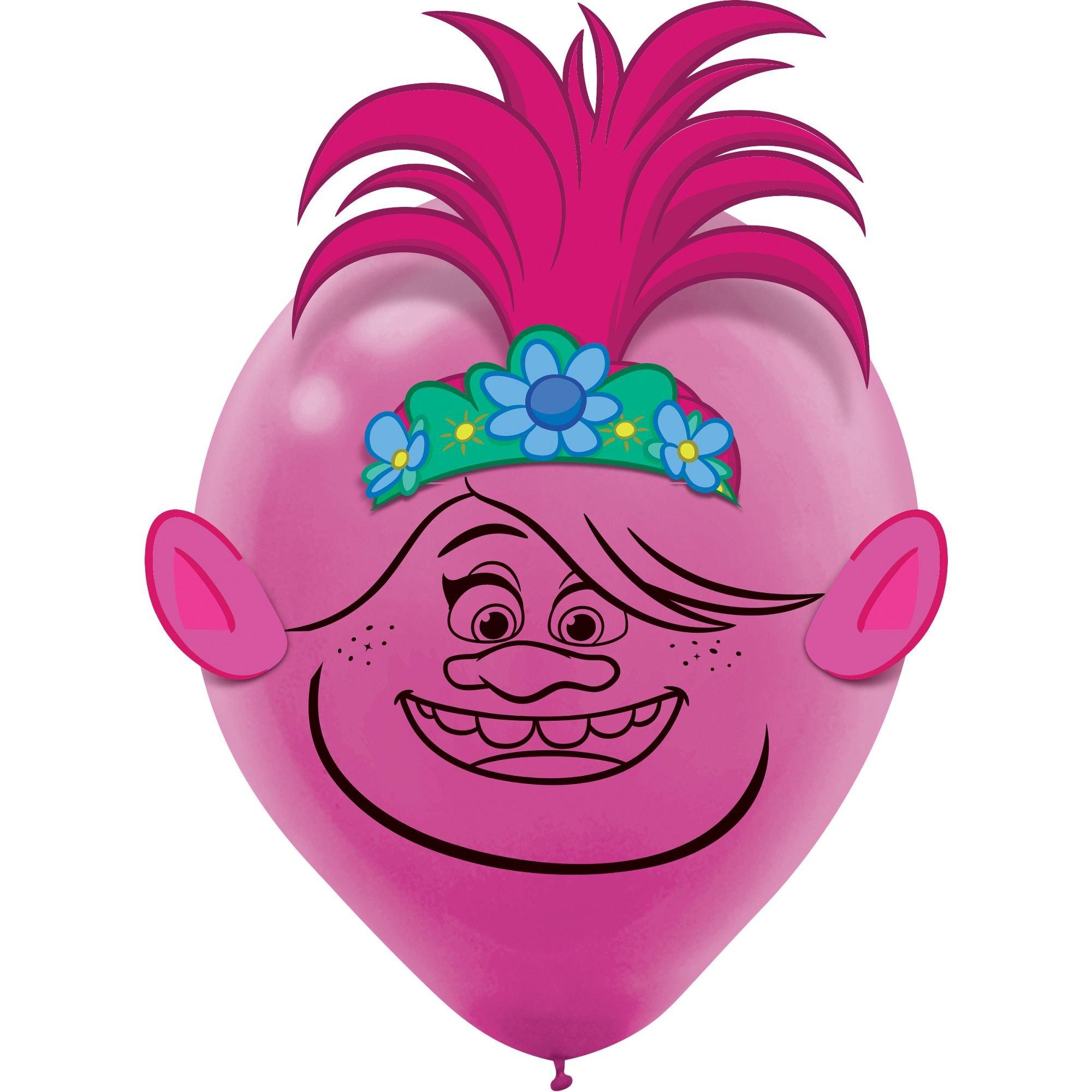 6ct, 12in, Trolls World Tour Latex Balloons - Image 2
