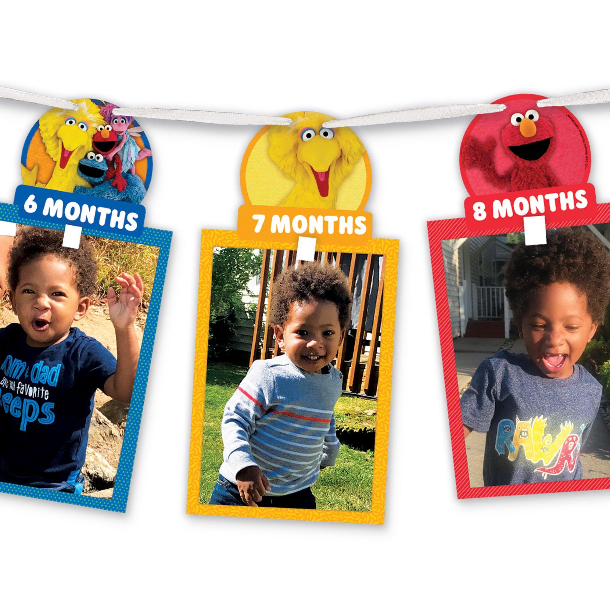 Everyday Sesame Street 13-Picture Cardstock Photo Garland Kit, 12ft, 42pc - Image 2