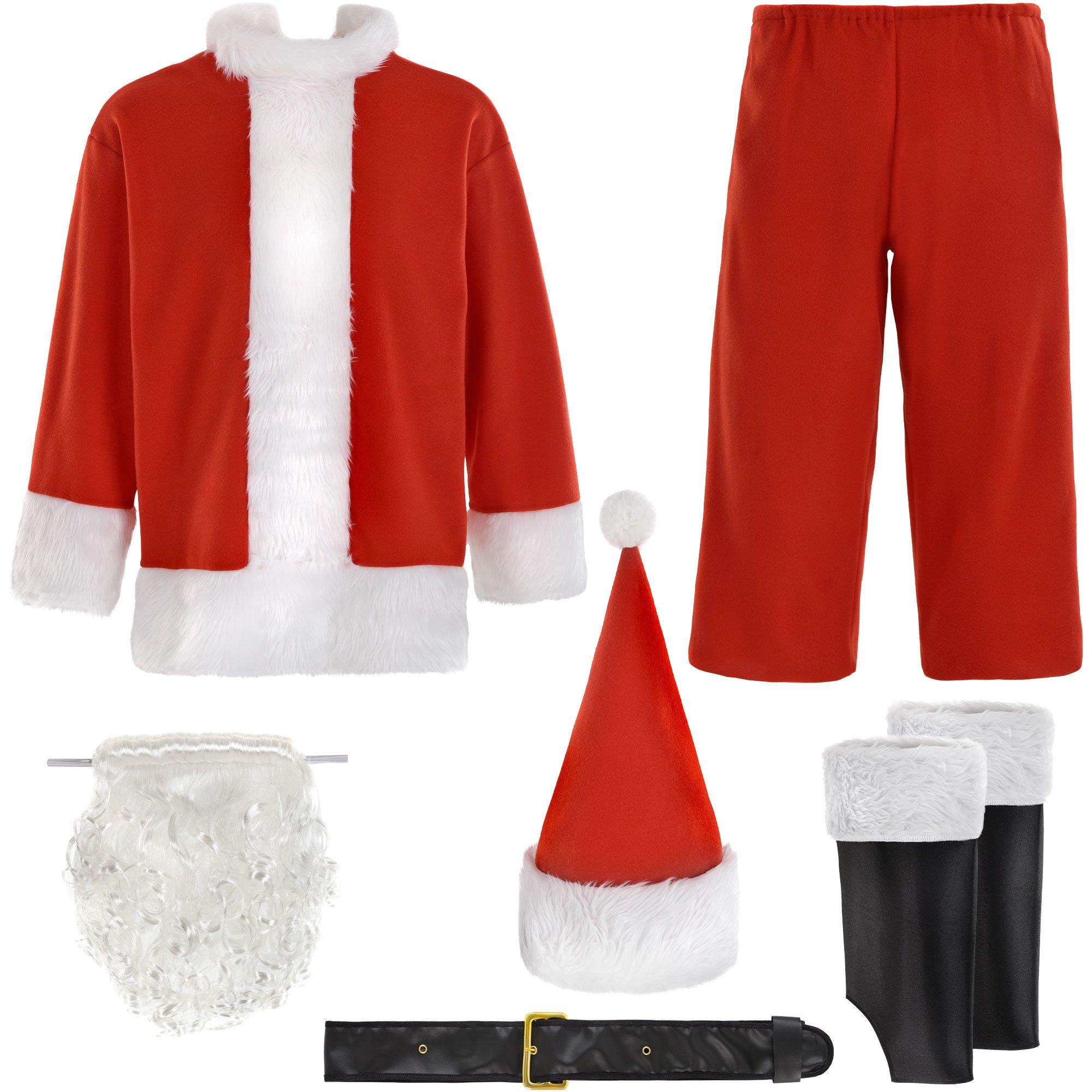 Adult Classic Santa Suit, 7pc - Image 2