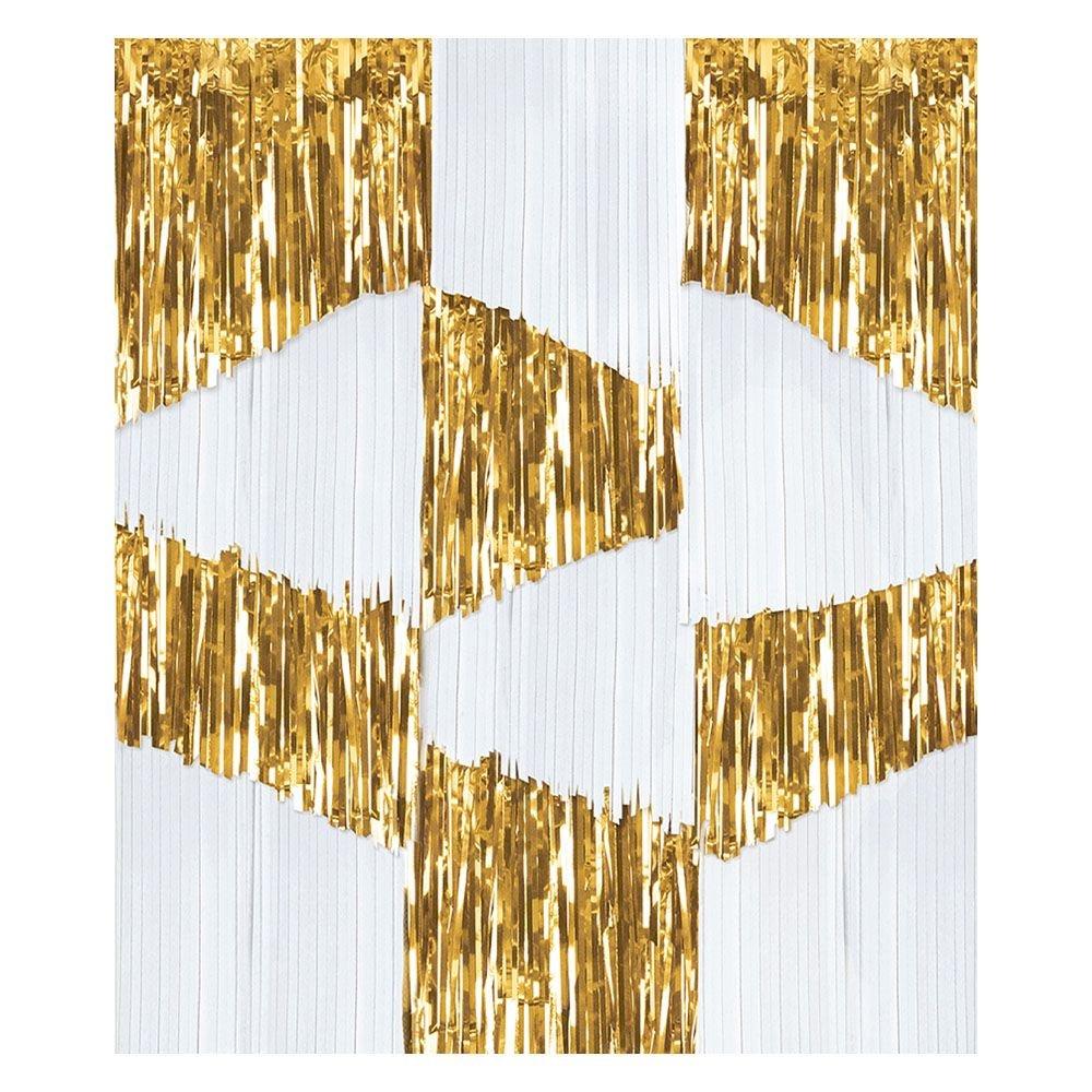 Metallic Golden Age Foil Fringe Backdrop, 3ft x 4ft - Image 2
