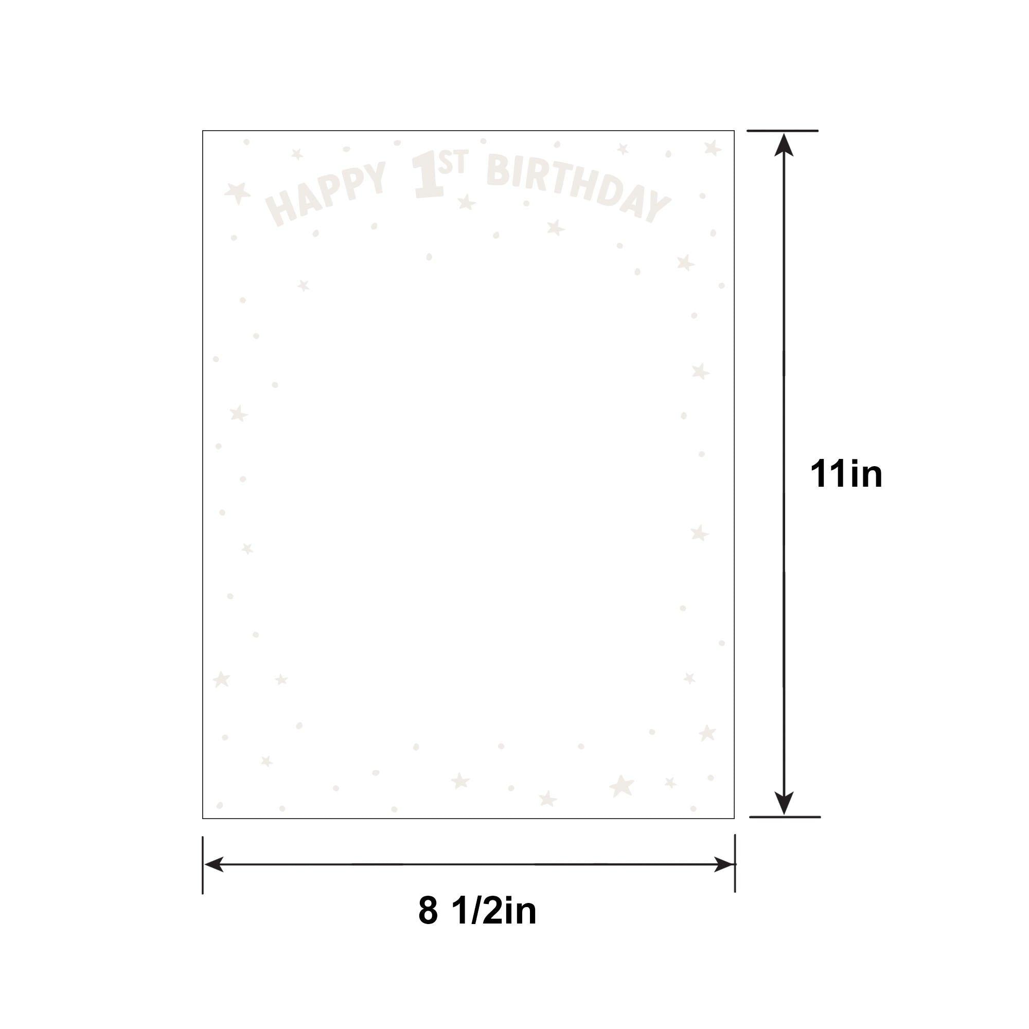 Customizable 1st Birthday Acrylic Sign, 11in - Image 2