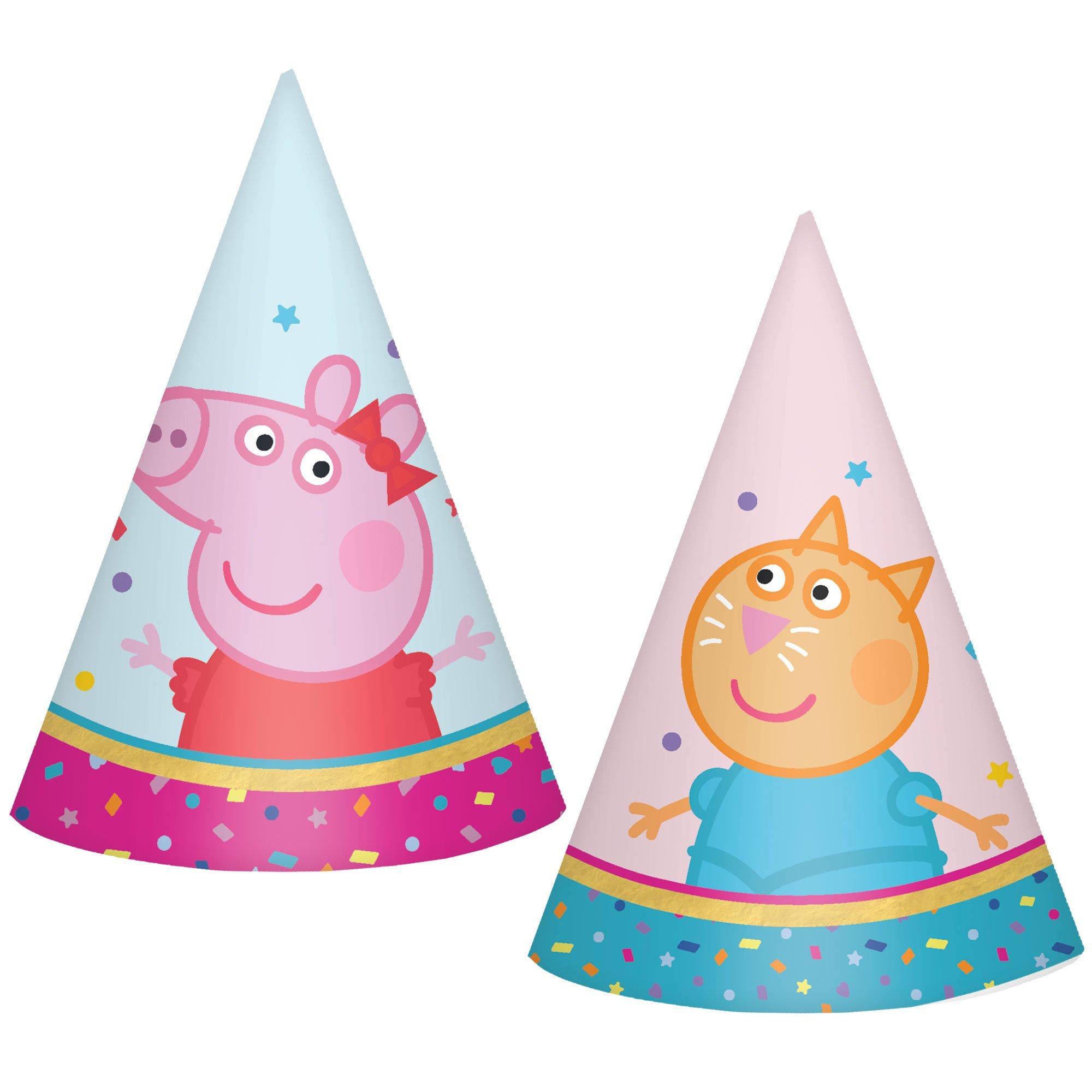 Mini Peppa Pig Party Time Party Hats, 8ct - Image 2