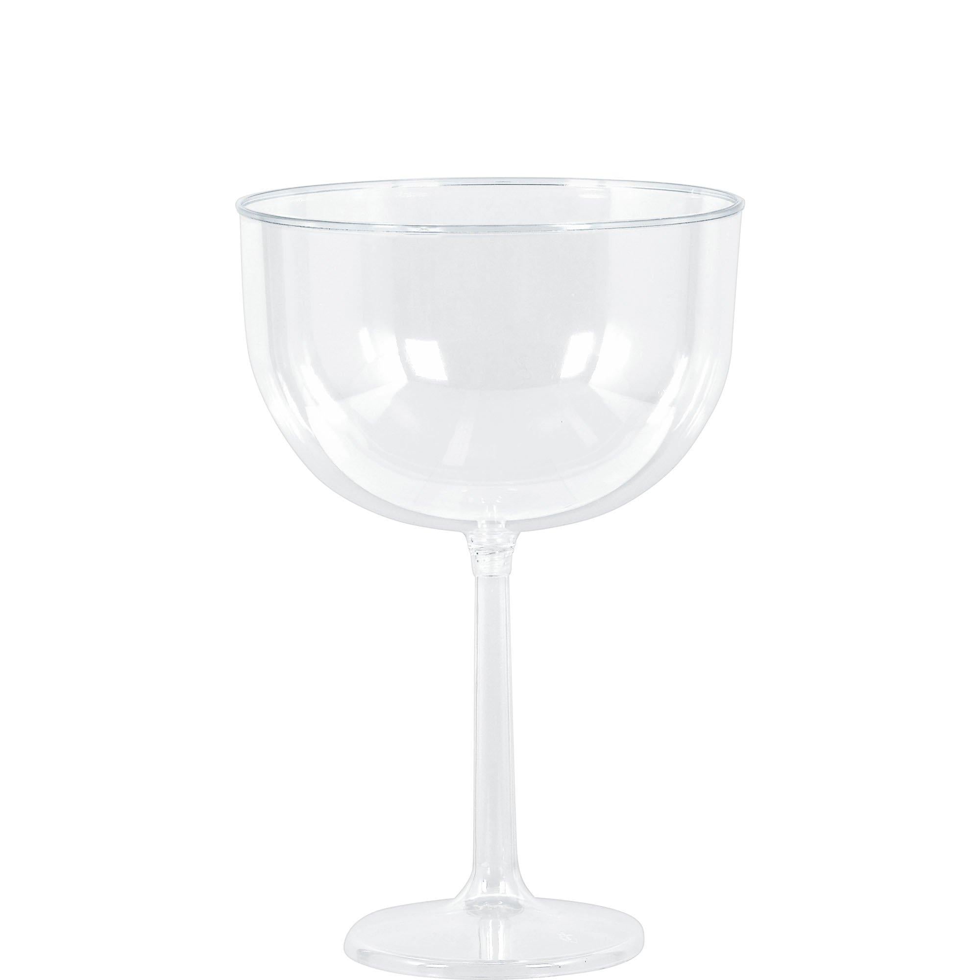 Jumbo Clear Plastic Wine Glasses, 47oz, 4ct - Image 2