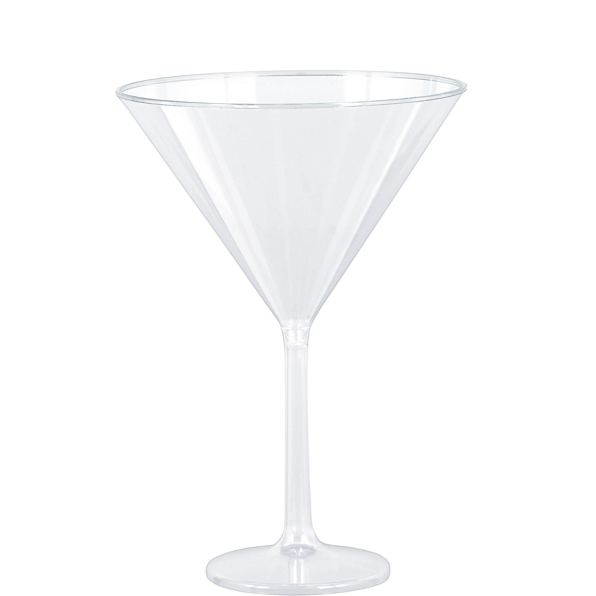 Jumbo Clear Plastic Martini Glasses, 25oz, 4ct - Image 2