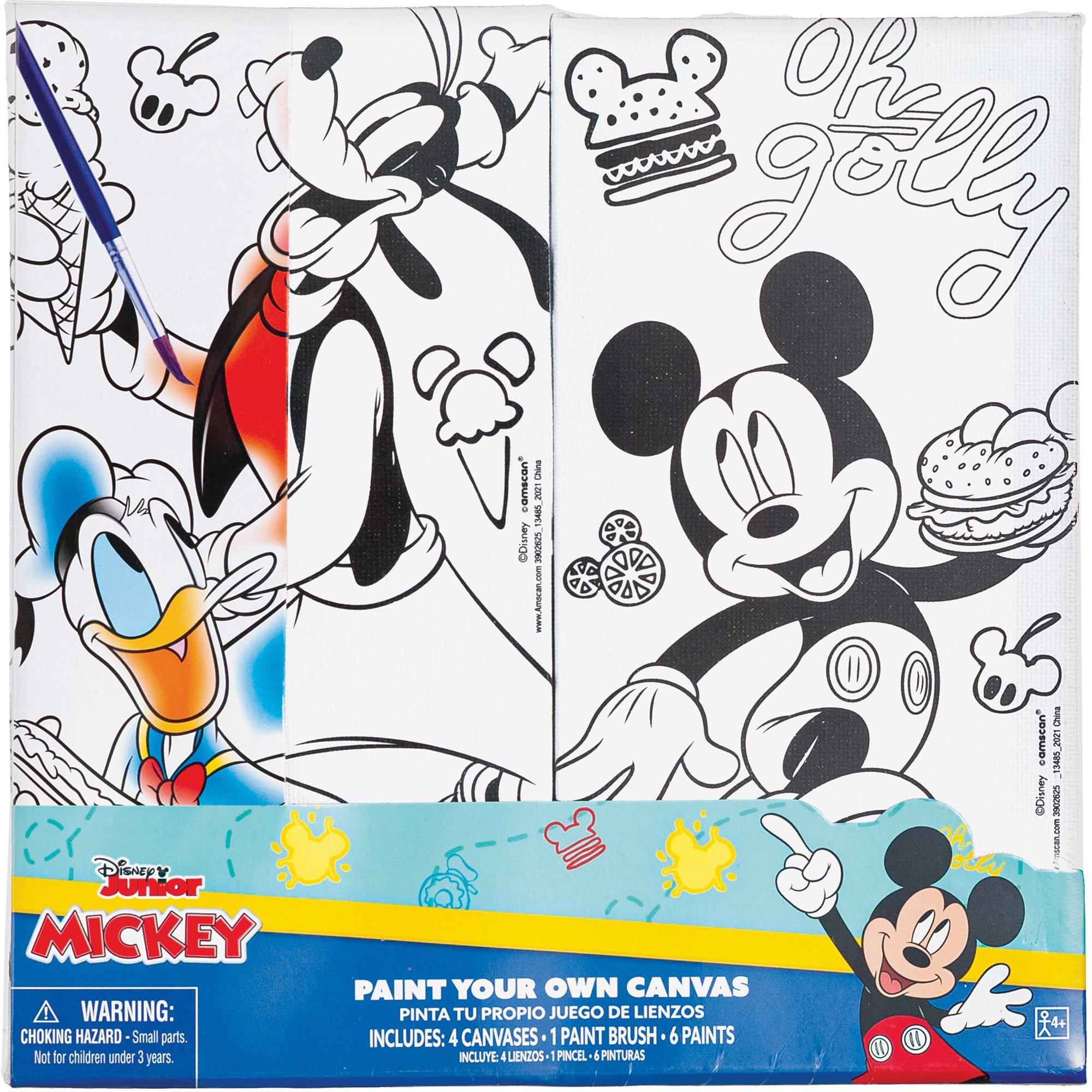 Mickey Mouse Color Your Own Canvas Kit, 2pc - Image 2