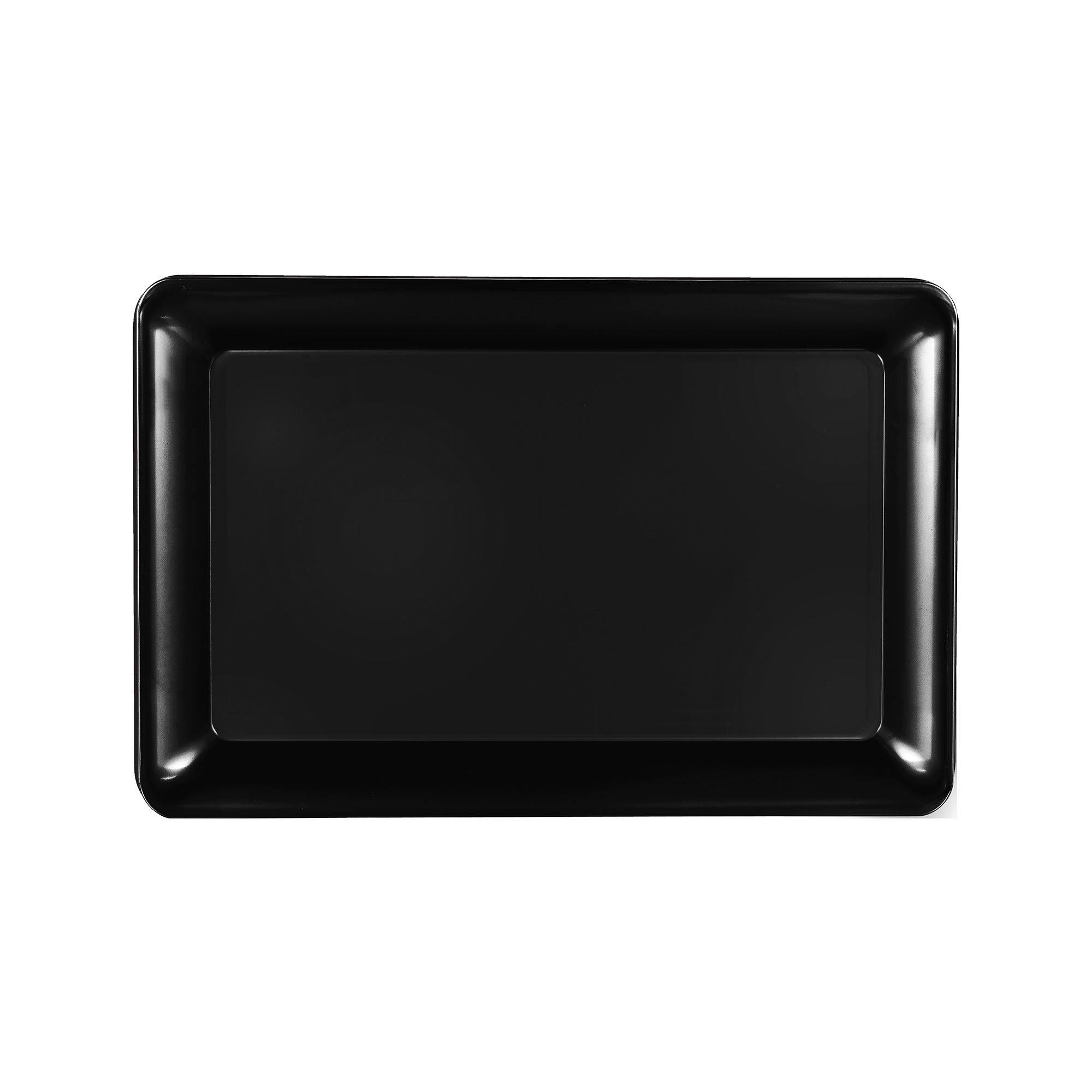 Medium Plastic Rectangular Platter, 9.25in x 14.25in, Assorted Colors - Image 2