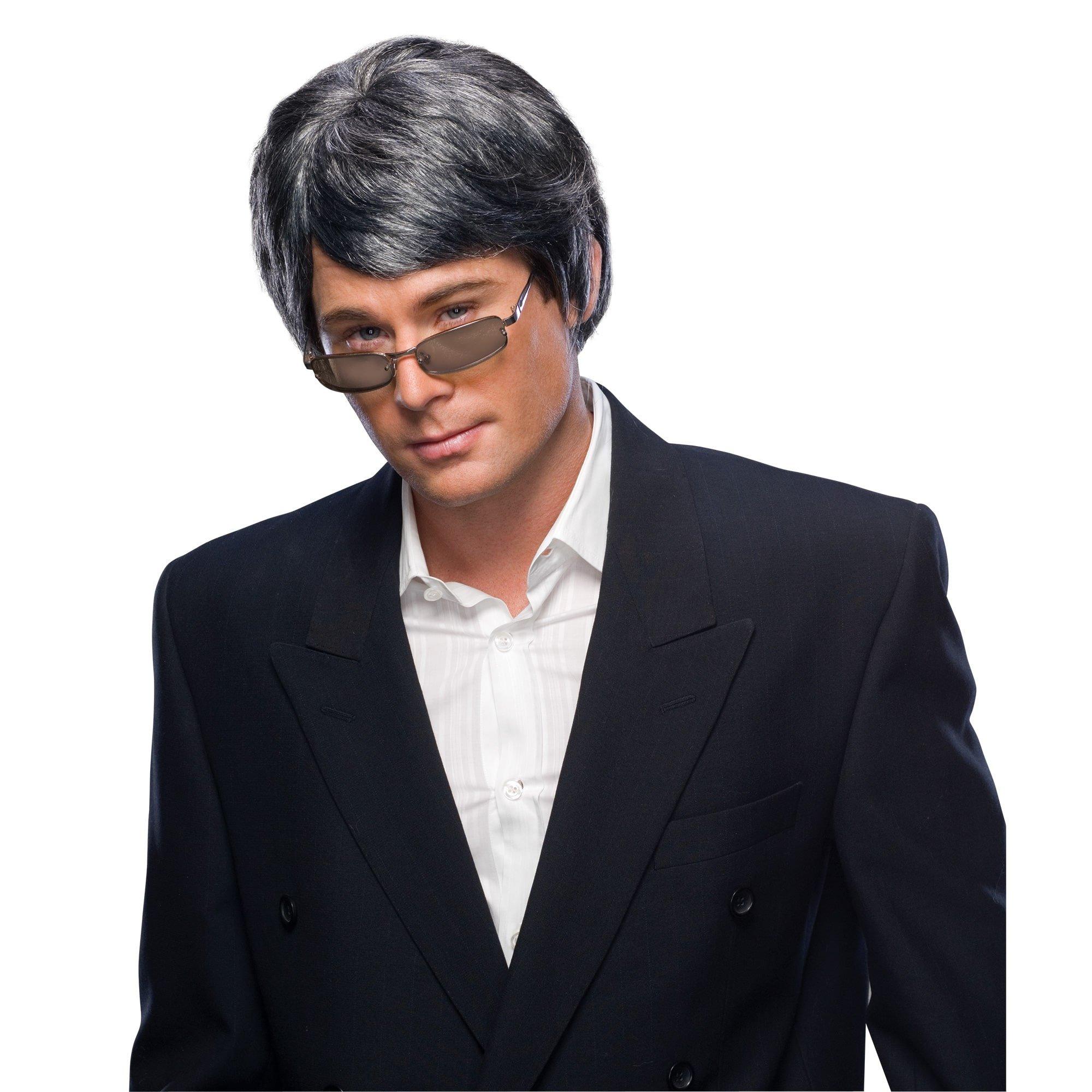 Millionaire Character Wig, Gray