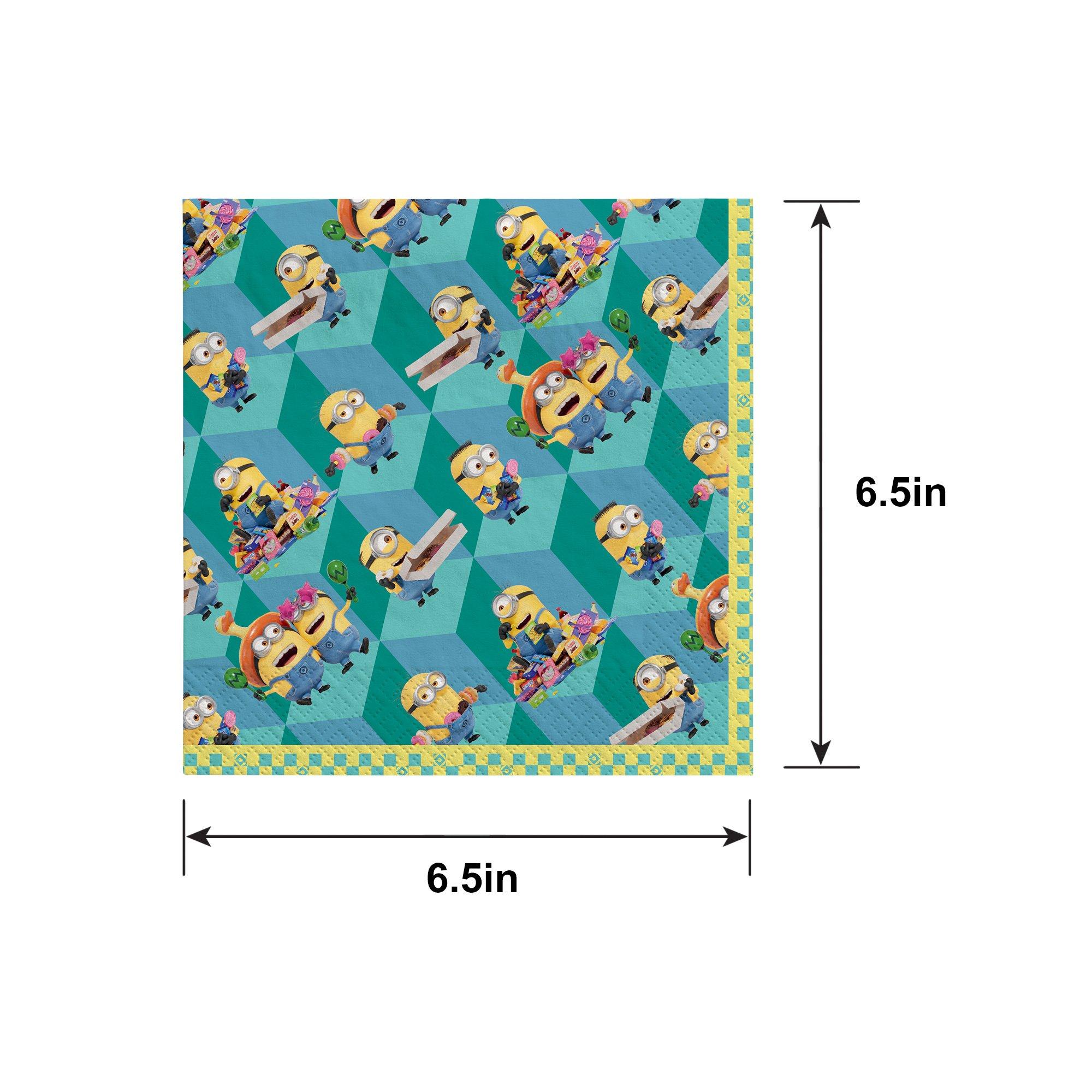 Minions Paper Lunch Napkins, 6.5in, 16ct - Despicable Me 4 - Image 2