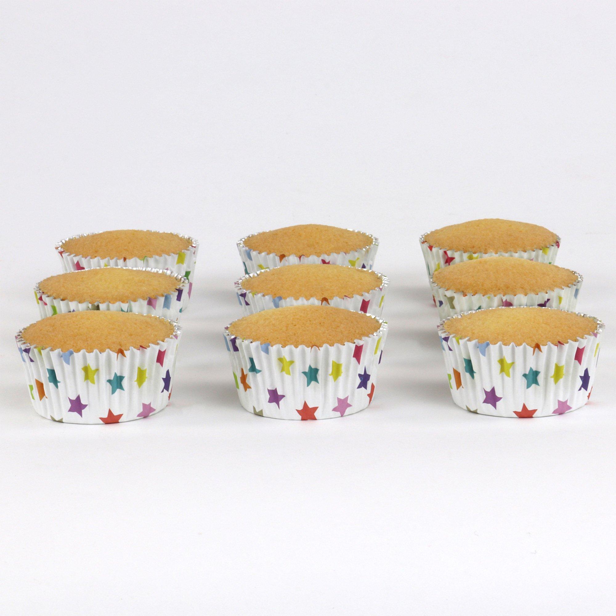 PME Multicolor Stars Foil-Lined Cupcake Cases, 2in, 30ct - Image 2