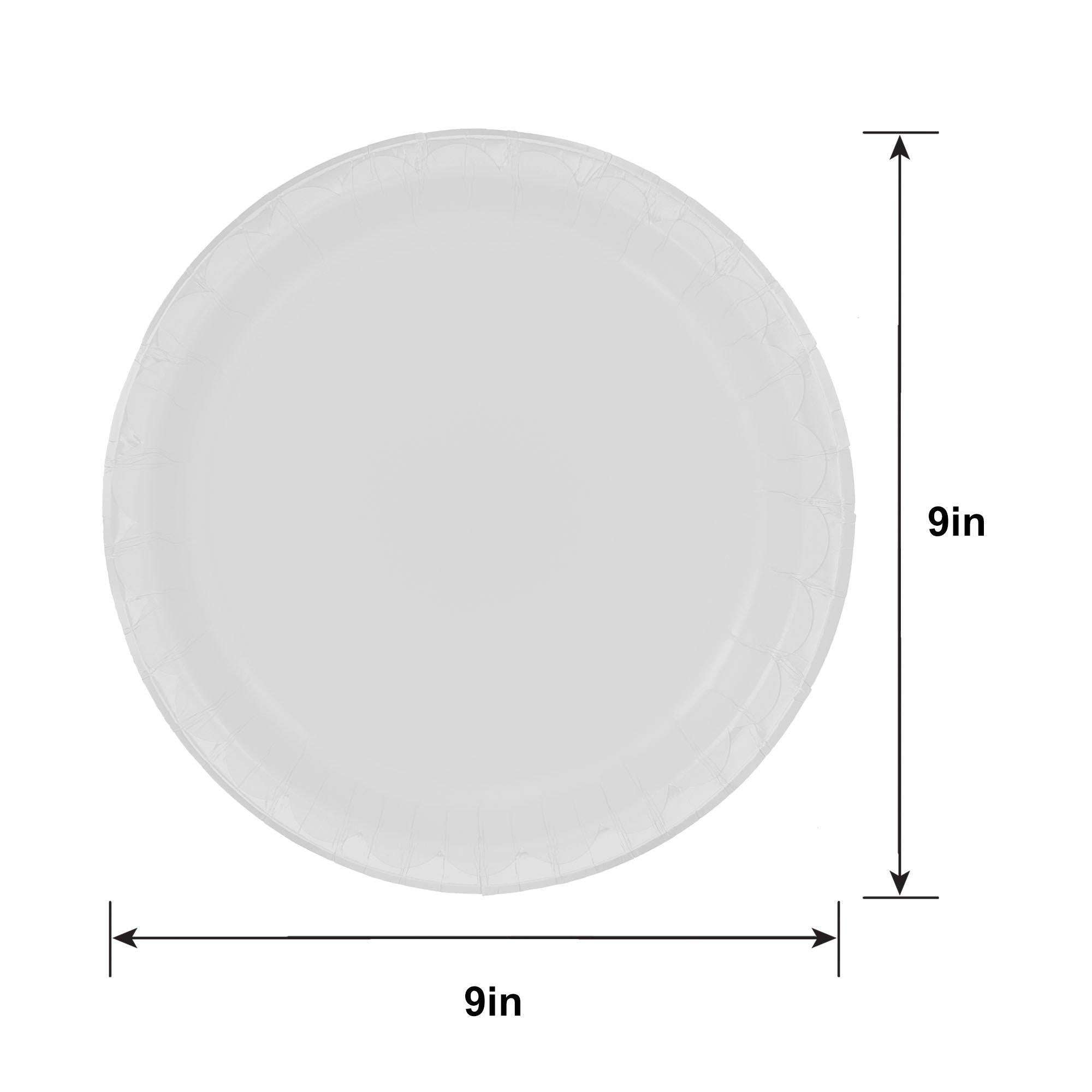 Taupe 1st Birthday Paper Lunch Plates, 9in, 8ct - Image 2