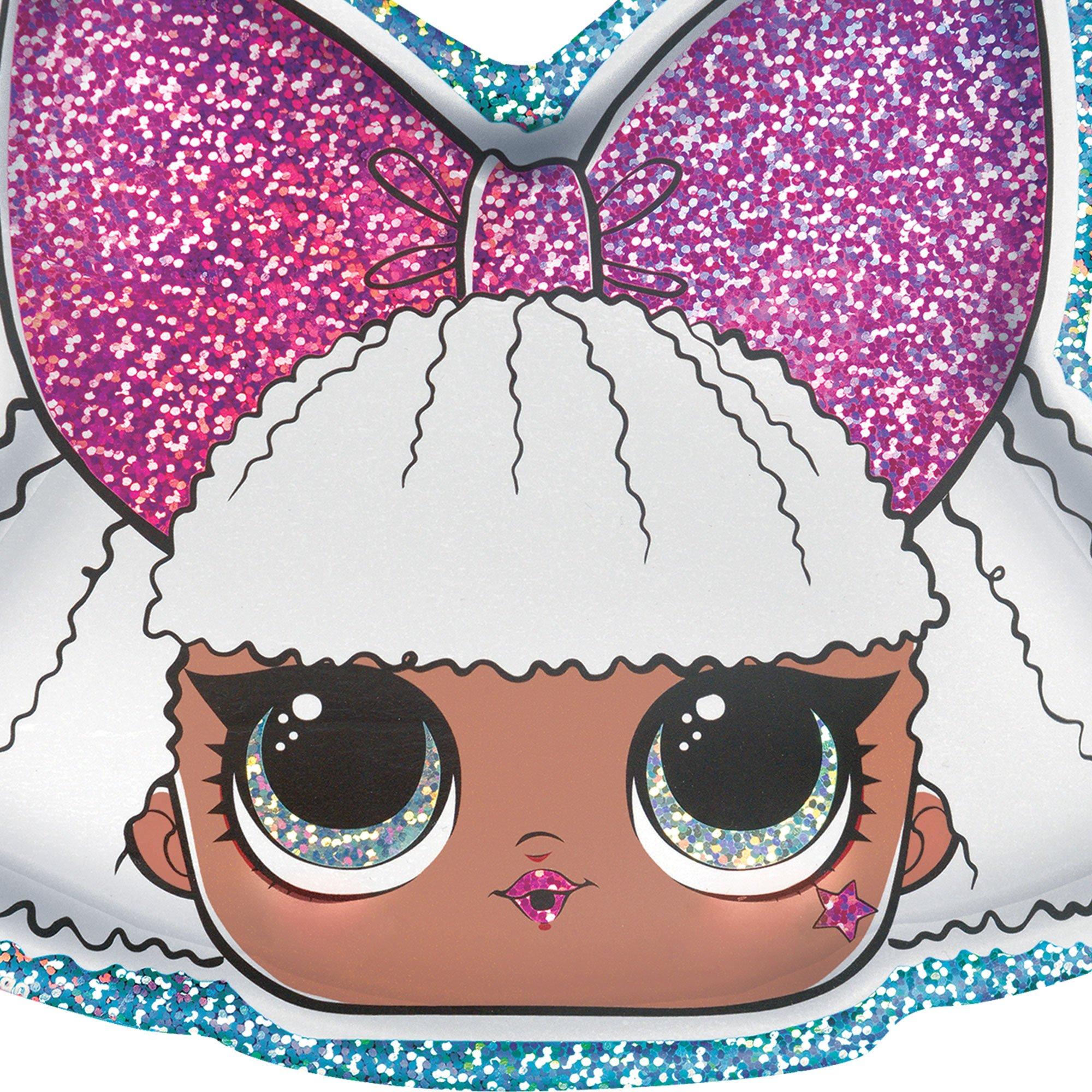 Prismatic Diva-Shaped Dessert Plates, 8.8in, 8ct - L.O.L. Surprise! Together 4-Eva - Image 2