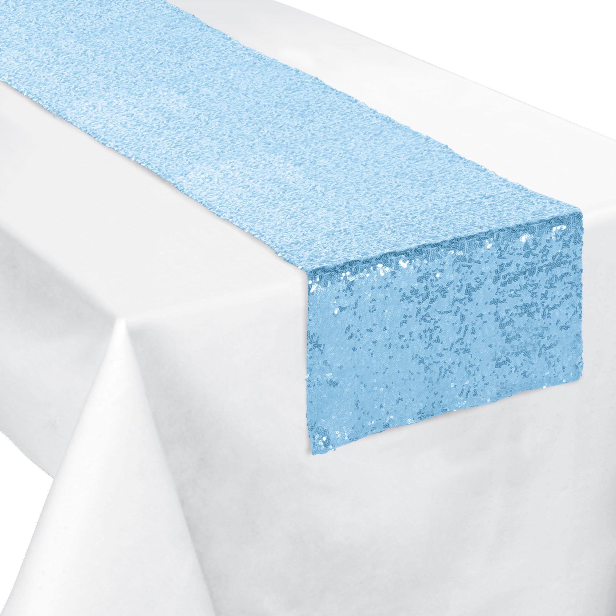 Sequin Table Runner, 13in x 72in - Oh Baby!, Assorted Colors - Image 2