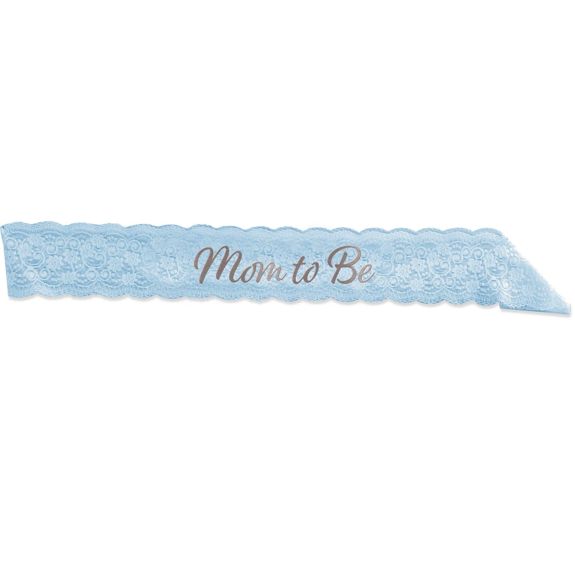 Pink Lace Mom to Be Sash, 28.5in, Assorted Colors - Image 2