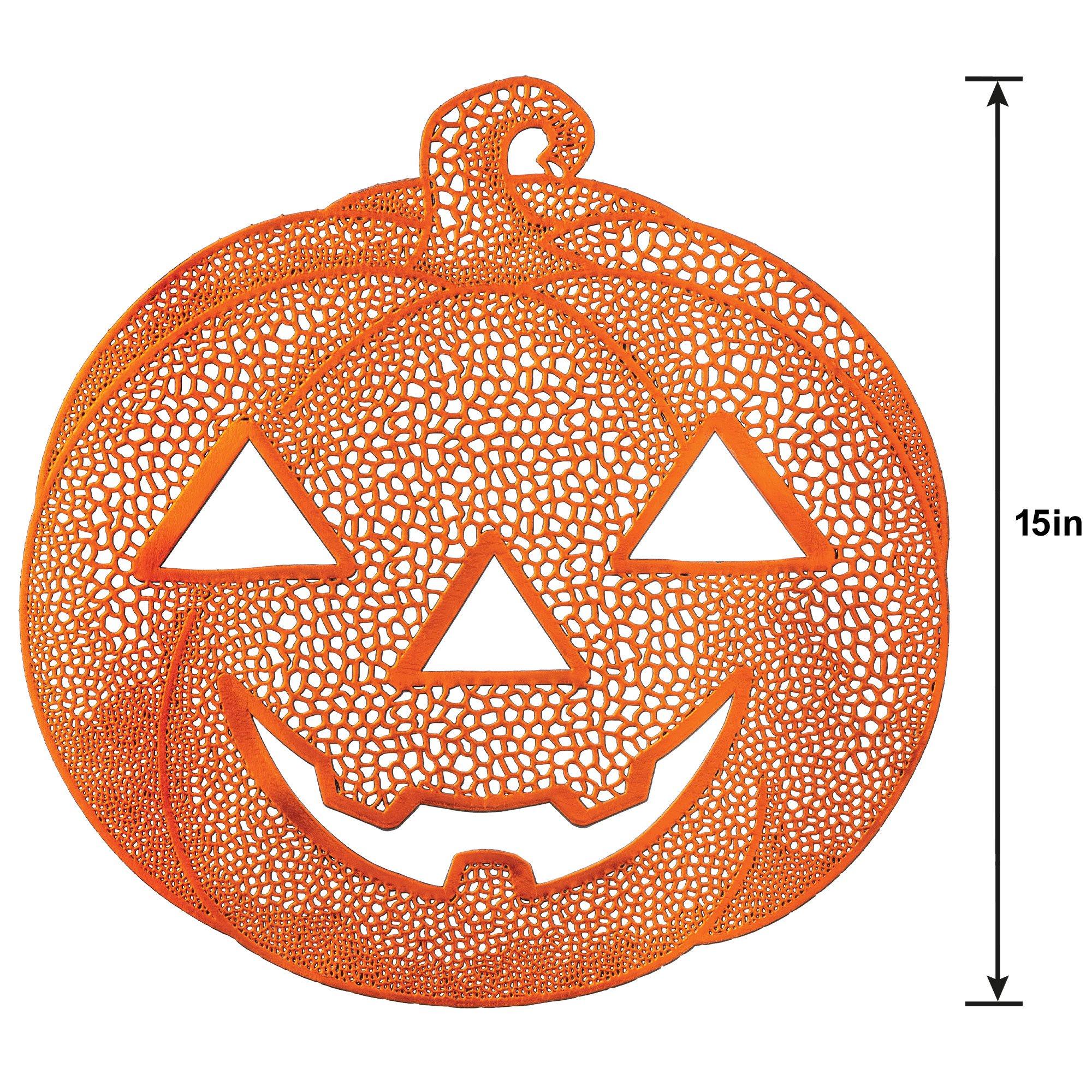 Jack-o'-Lantern Vinyl Placemat, 15in - Image 2