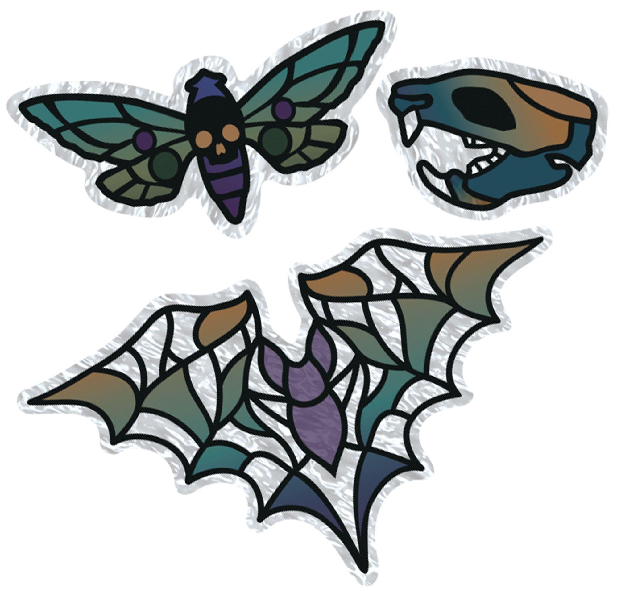 Dark Academia Vinyl Cling Decals, 10pc - Image 2